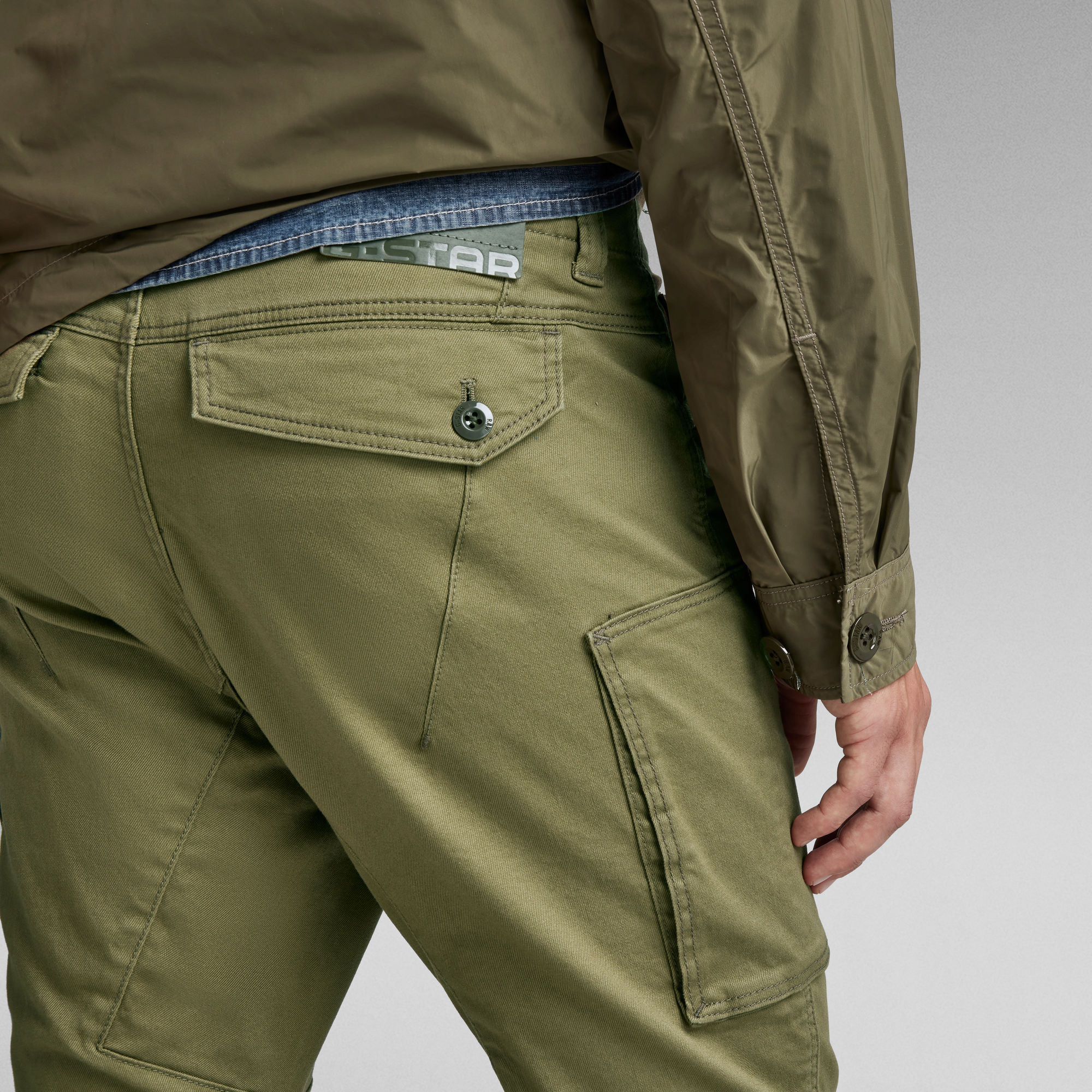 Zip Pocket 3D Skinny Cargo Pants Green GStar RAW®