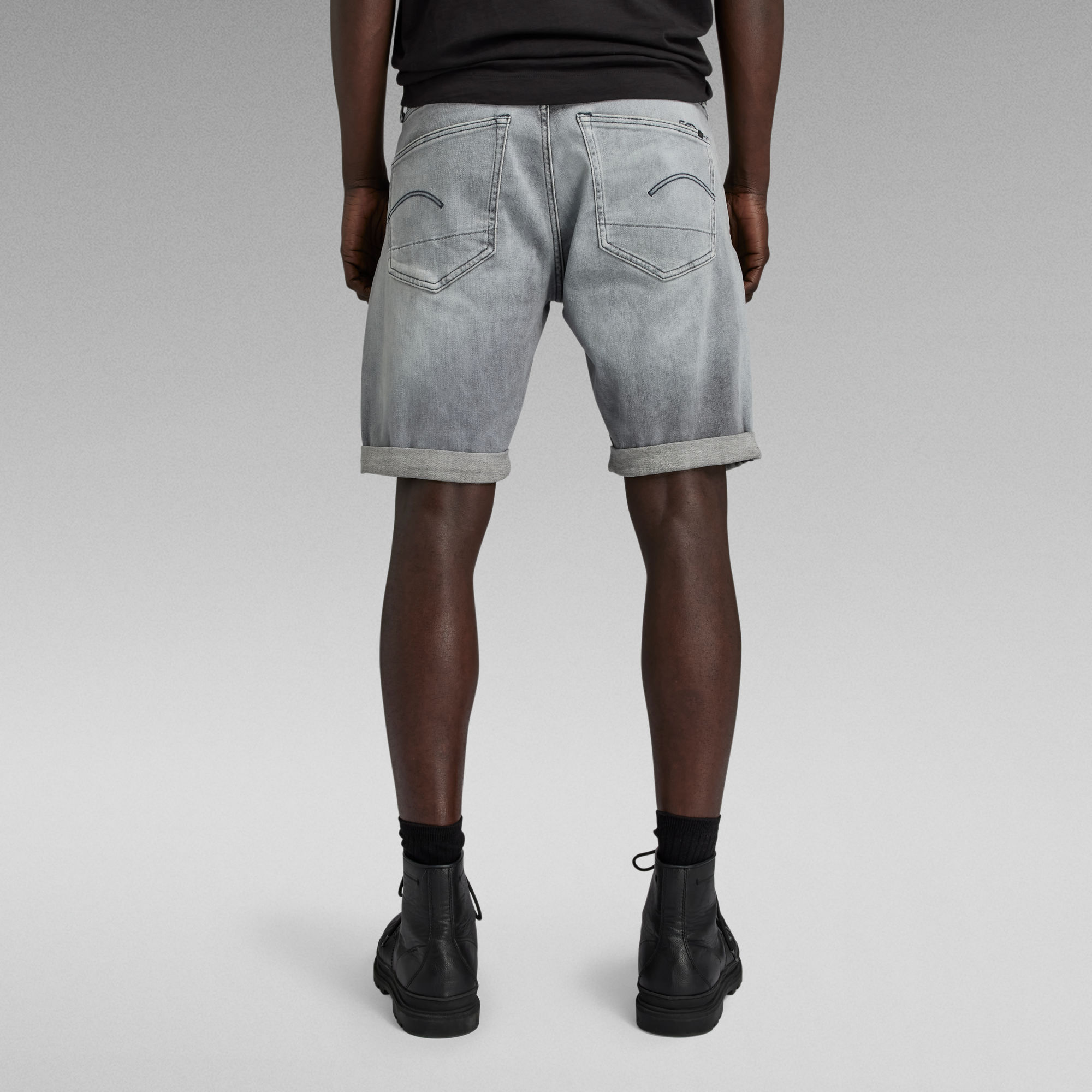 3301 Slim Denim Shorts | Grey | G-Star RAW®