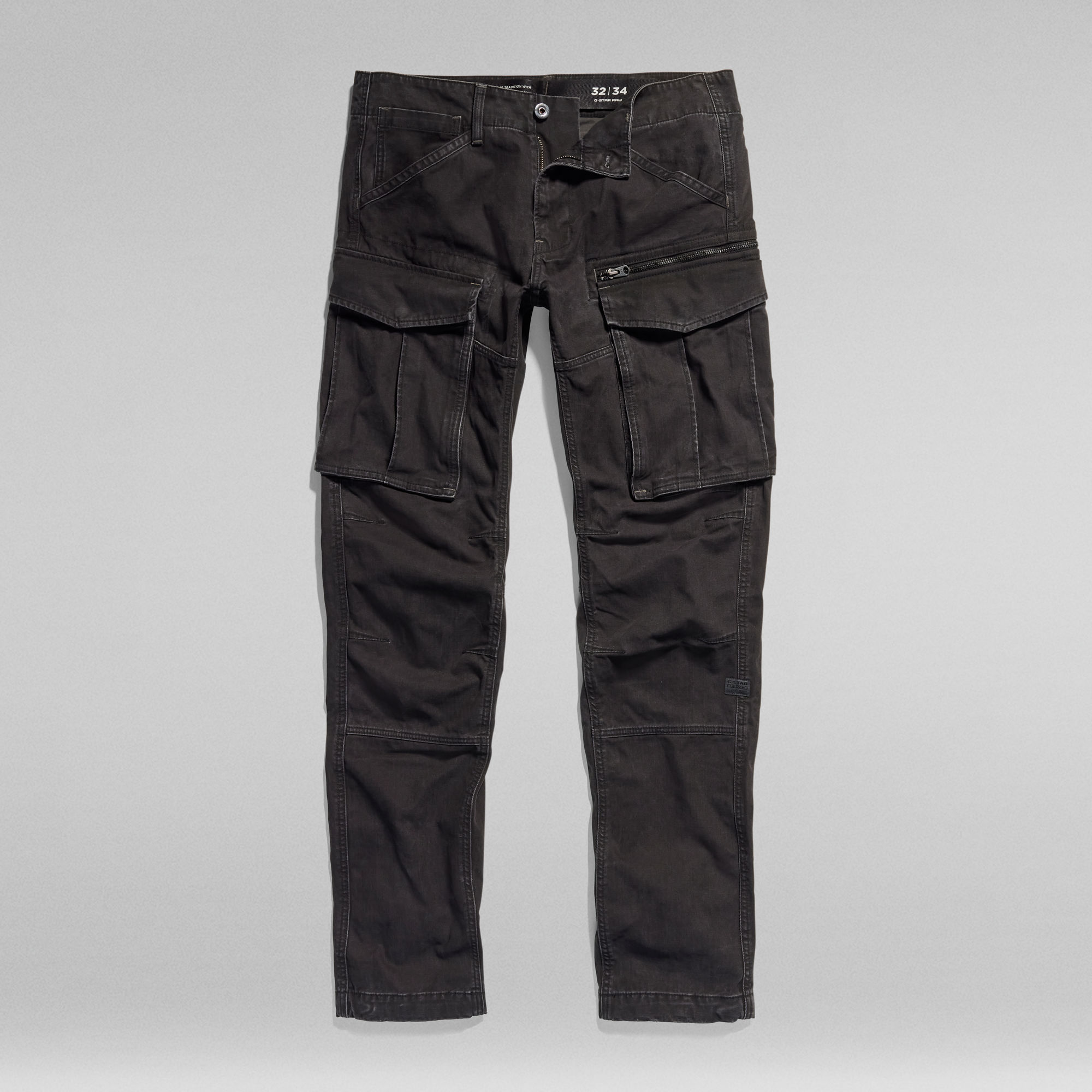 Rovic Zip 3D Regular Tapered Pants Black GStar RAW®