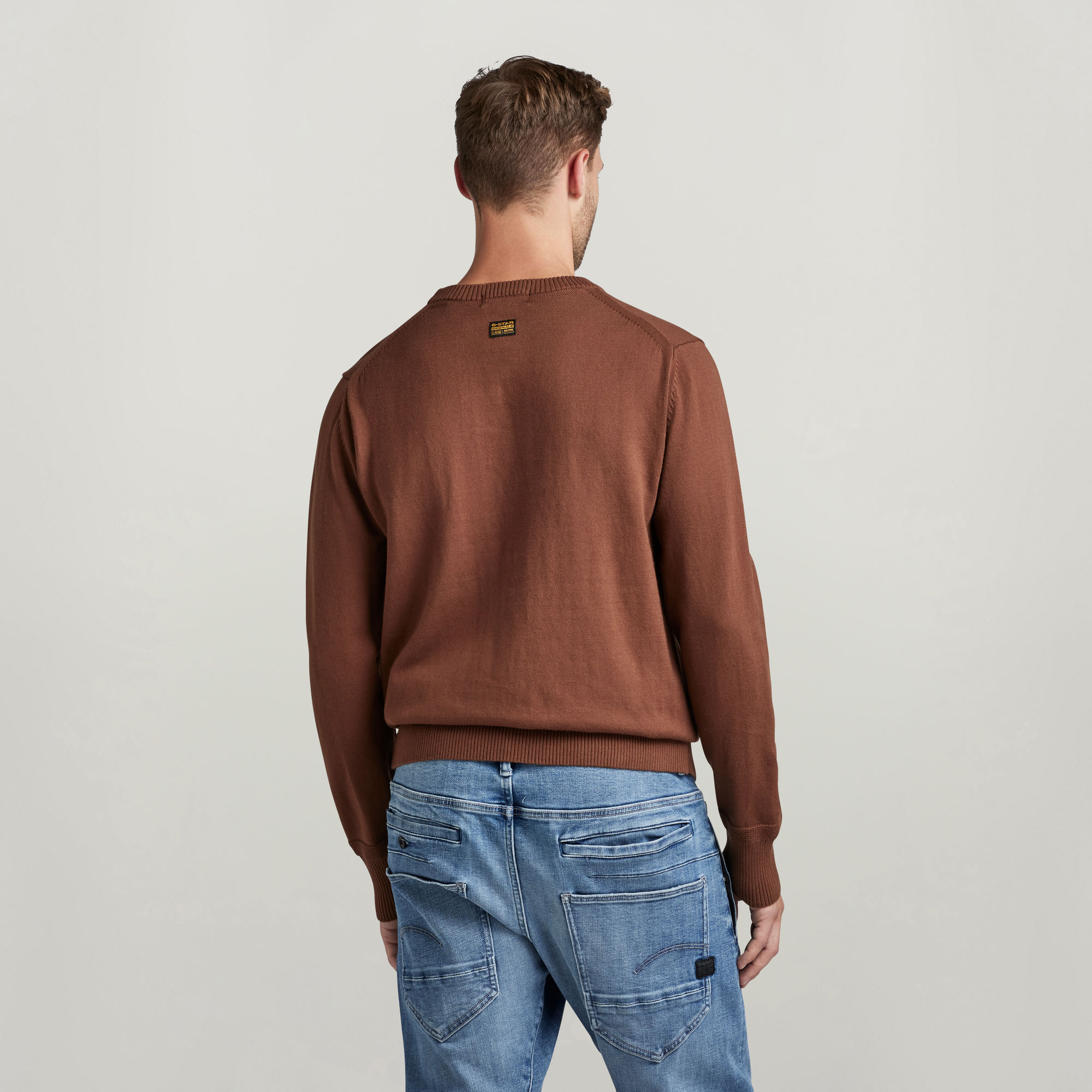 Felpa Uomo G-Star RAW Premium Core Knitted, 100% Cotone