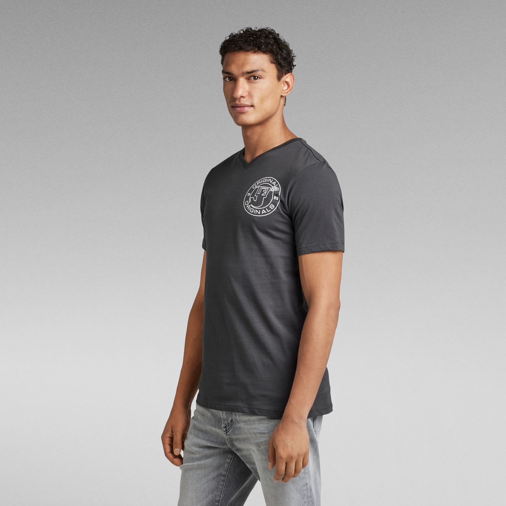 Merman Back Graphic Slim T-Shirt | Grey | G-Star RAW®