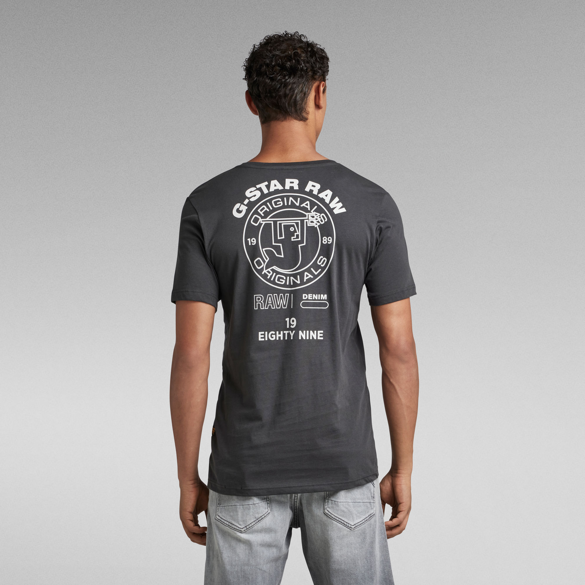 Merman Back Graphic Slim T-Shirt | Grey | G-Star RAW®