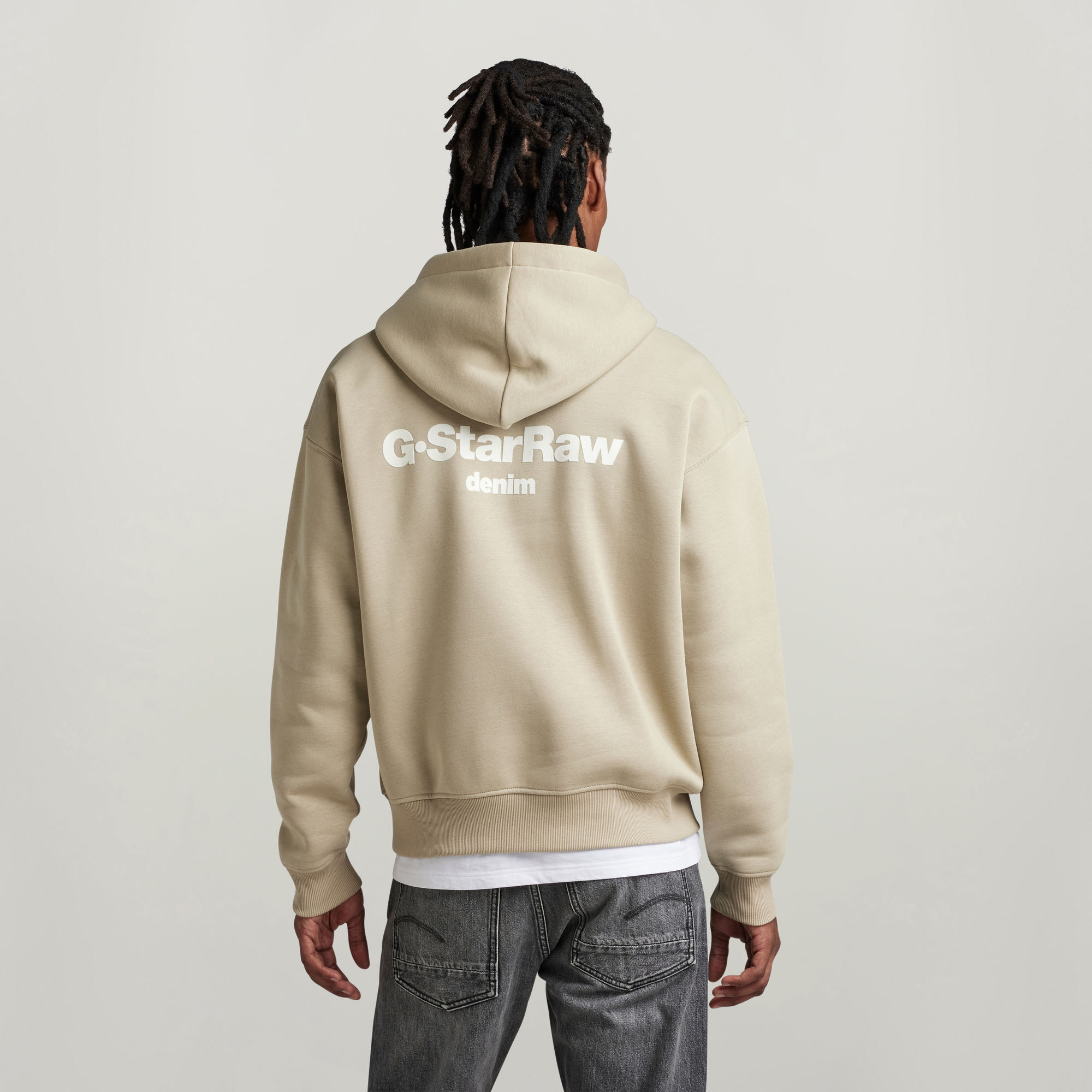 Velcro Loose Hoodie Beige GStar RAW®