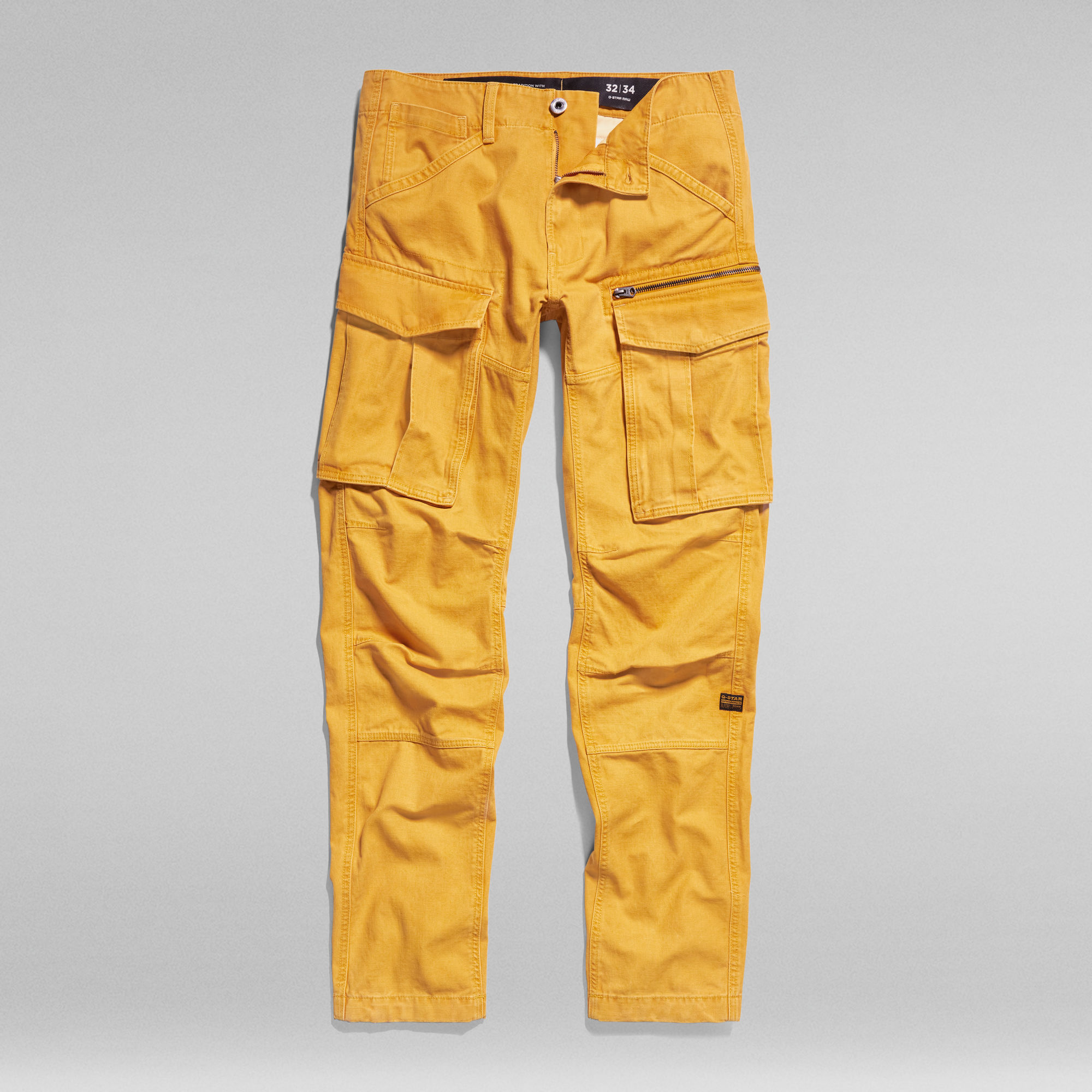 Rovic Zip 3D Regular Tapered Pants Yellow GStar RAW®