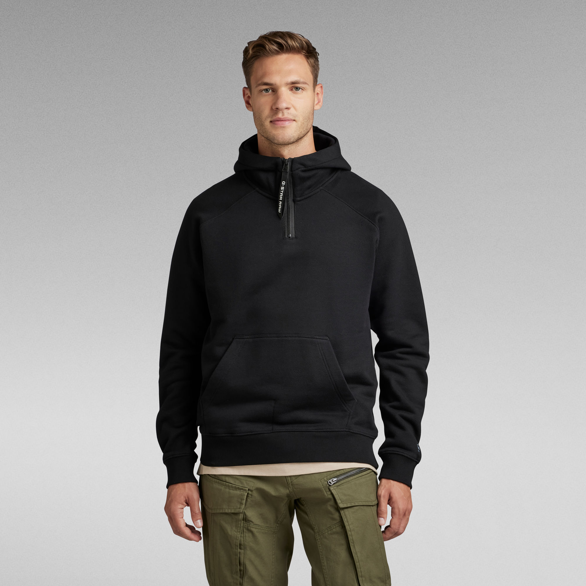 Cadet Strett Hooded Sweater | Black | G-Star RAW®