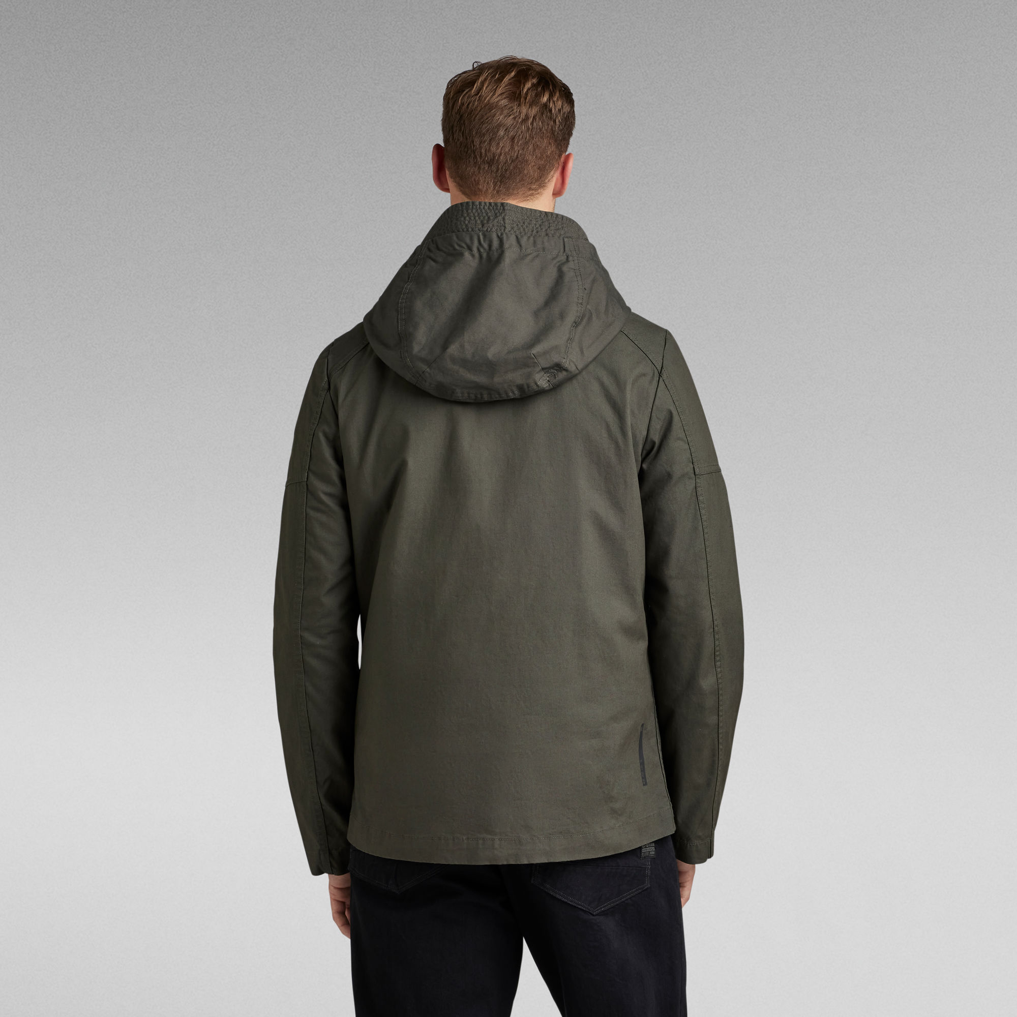 batt hooded overshirt