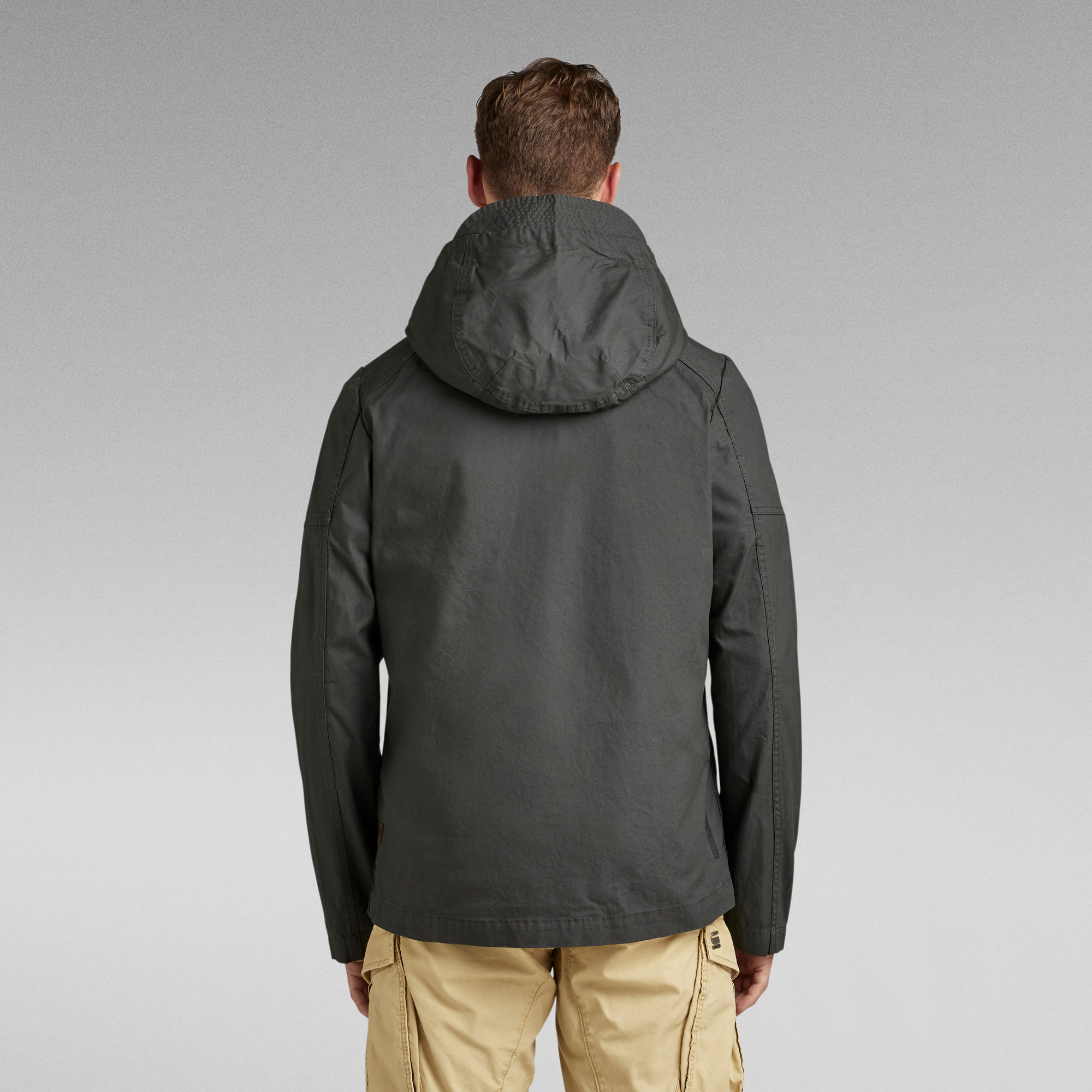 batt hooded overshirt