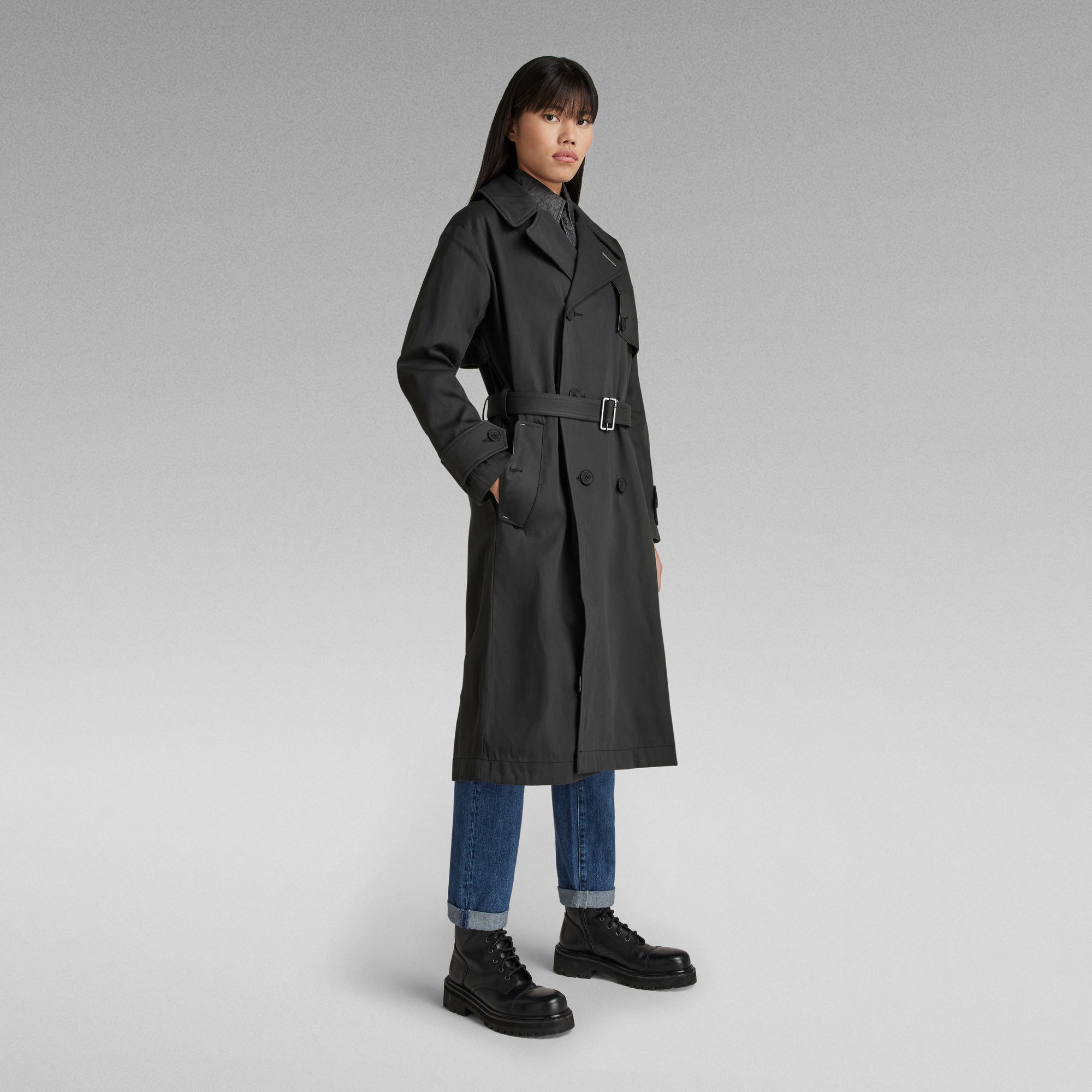 Gstar Raw Damen Jacke G-STAR RAW Damen High Trenchcoat