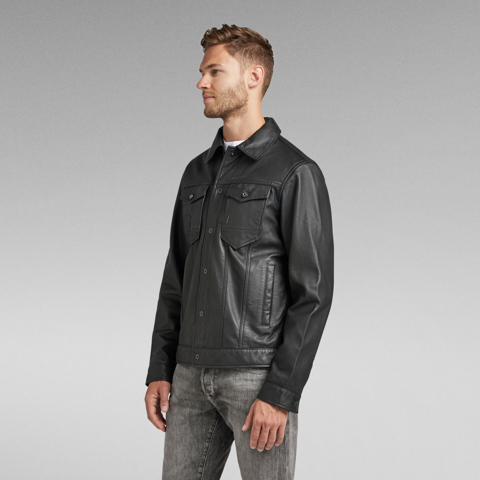 Arc 3D Leather Jacket | Black | G-Star RAW®