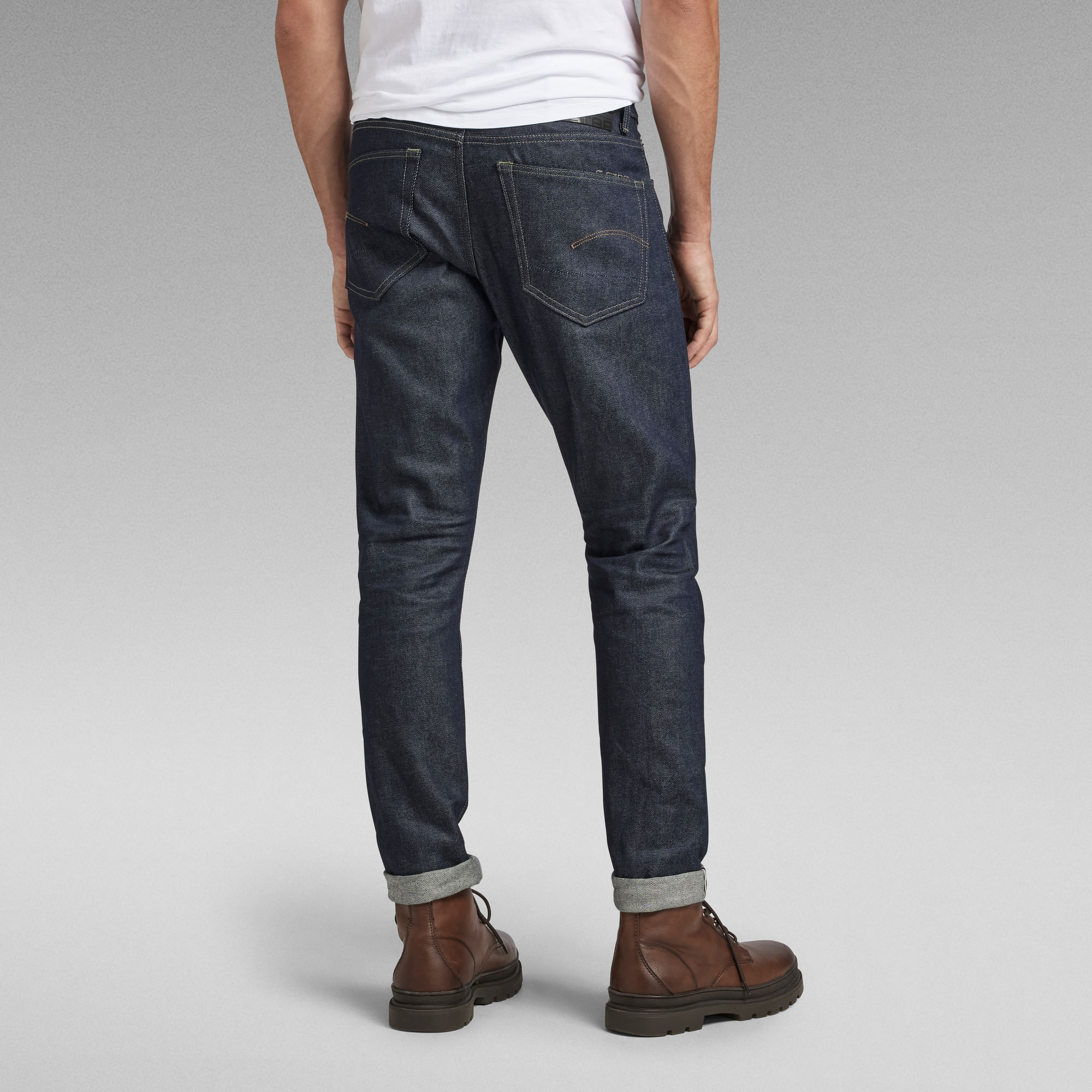 3301 Slim Selvedge Jeans | Dark Blue | G-Star RAW®