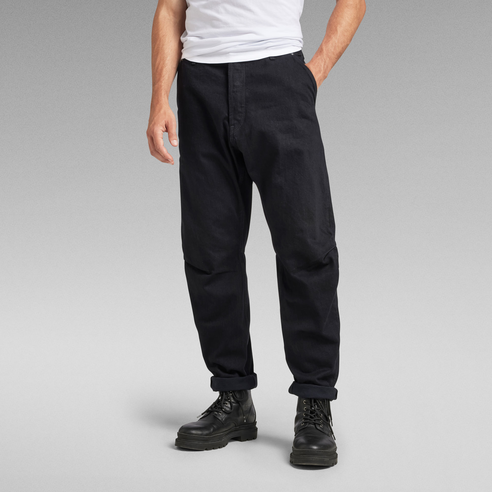 JEAN GRIP 3D RELAXED TAPERED NOIR