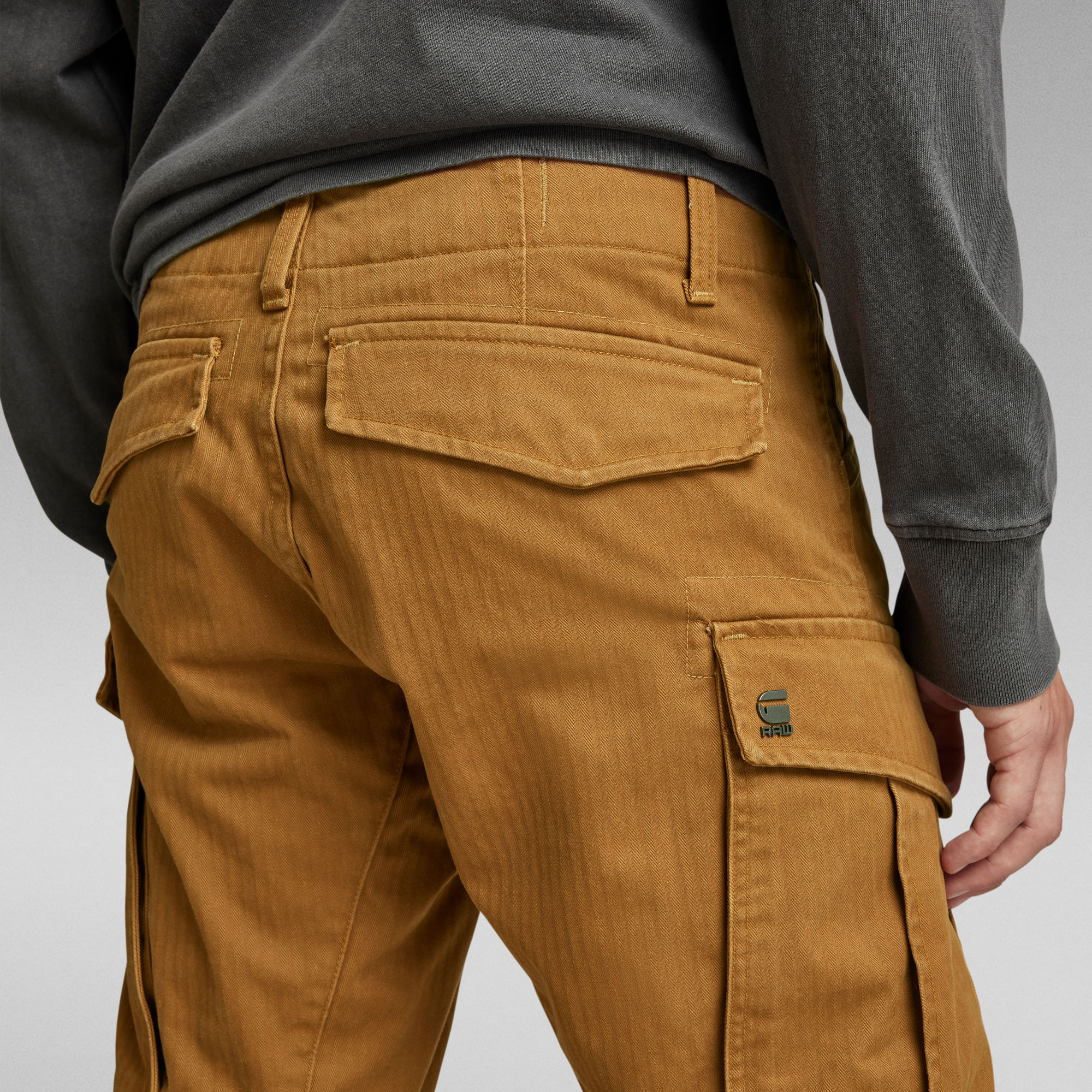 Rovic Zip 3D Regular Tapered Pants | Brown | G-Star RAW®