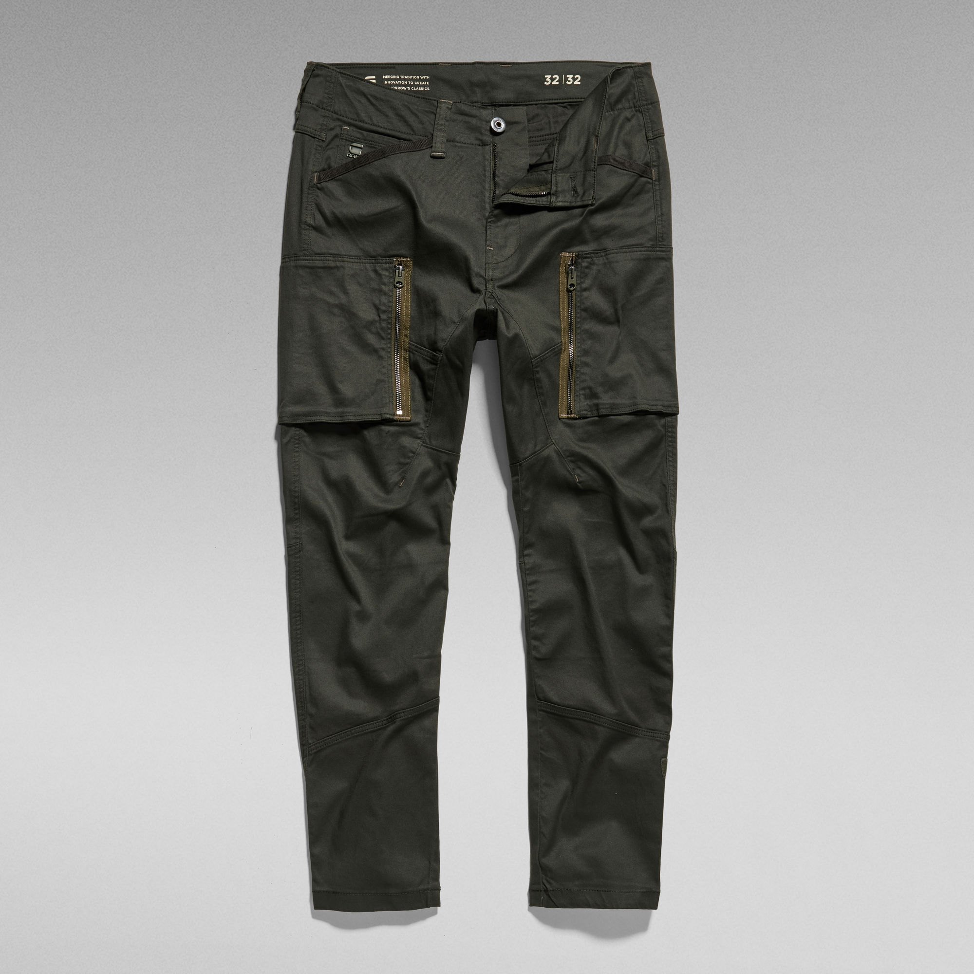Zip Pocket 3D Skinny Cargo Pants Grey GStar RAW®