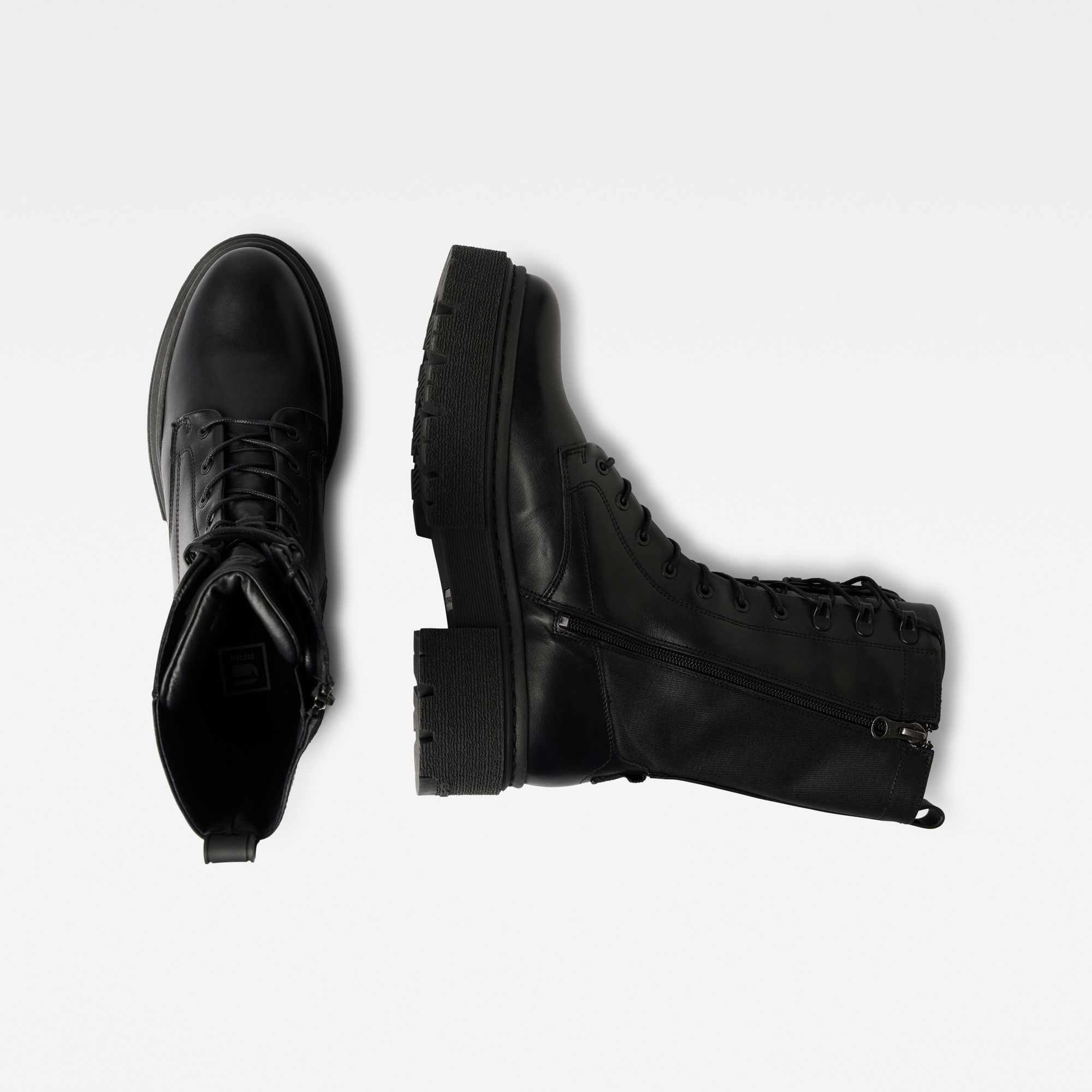 kafey high lace leather