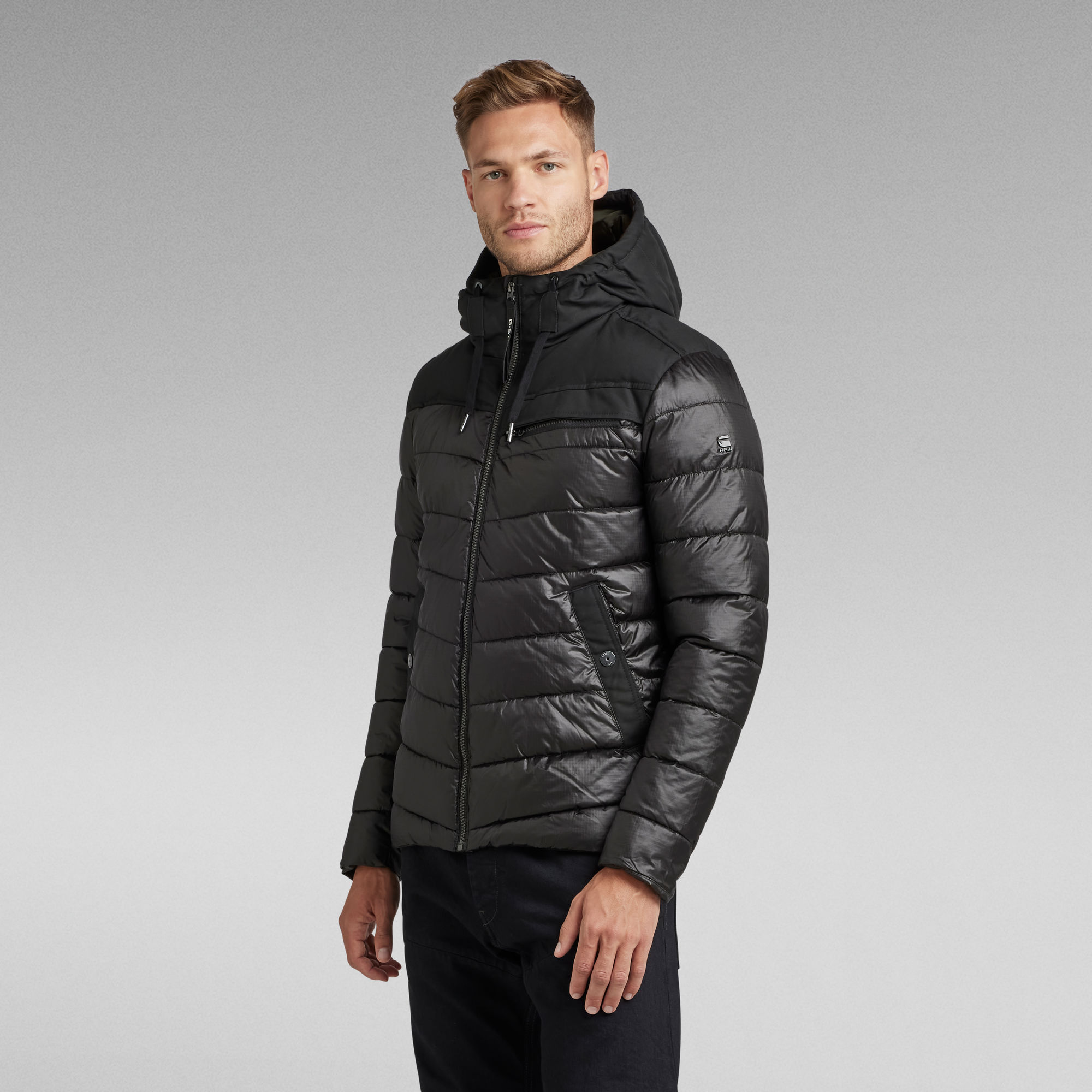 Attacc Quilted Hooded Jacket | Black | G-Star RAW®