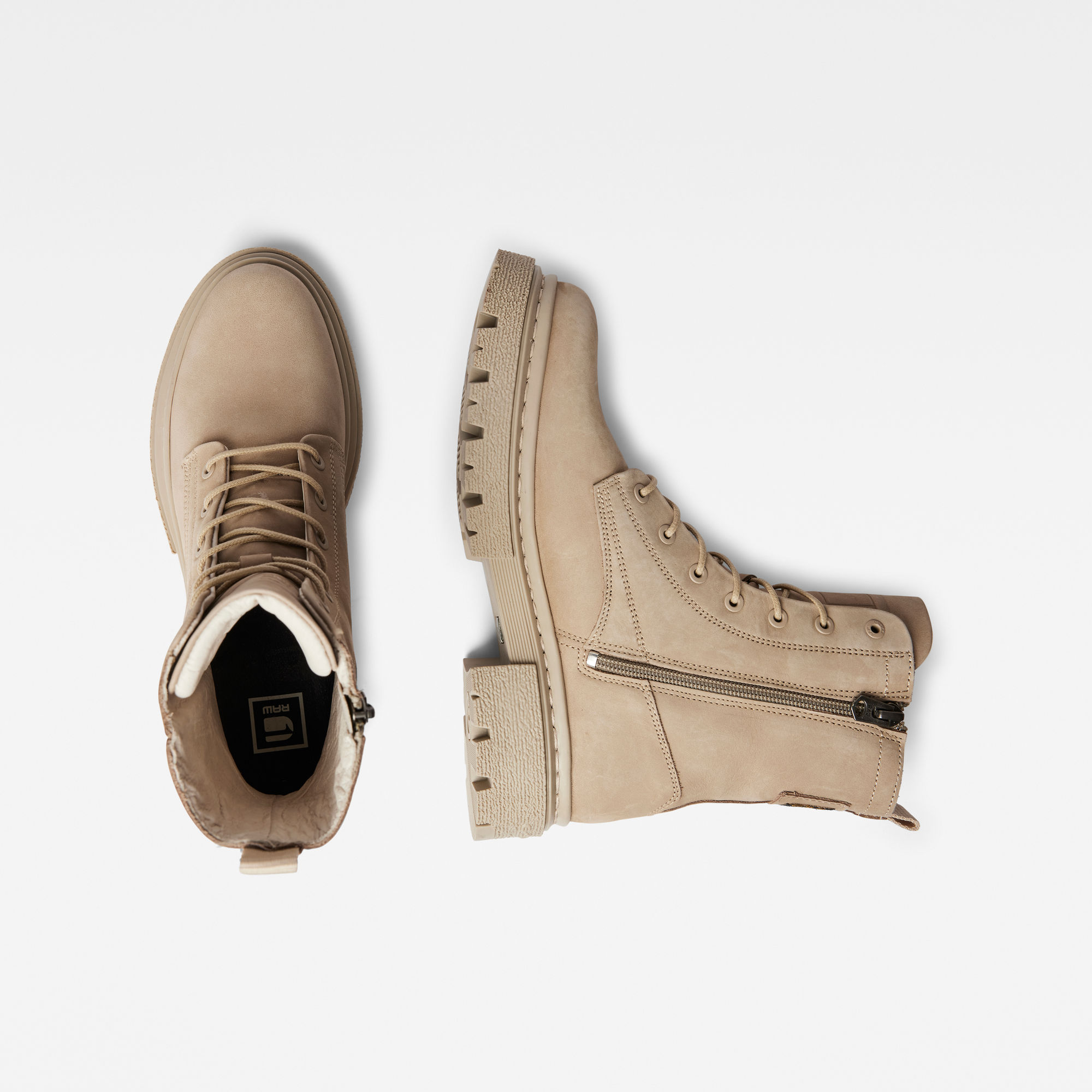 kafey high lace leather