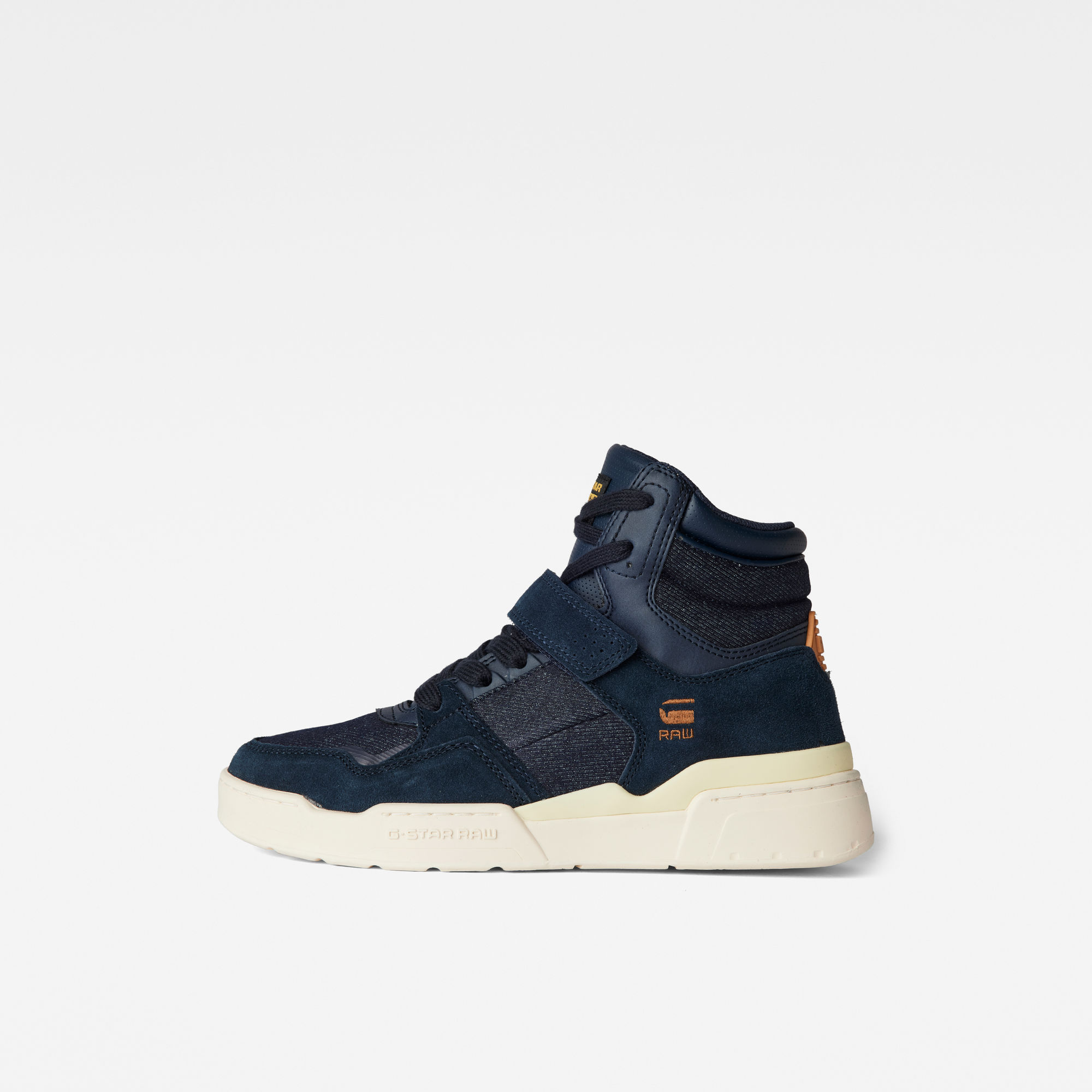 sneakers with raw denim