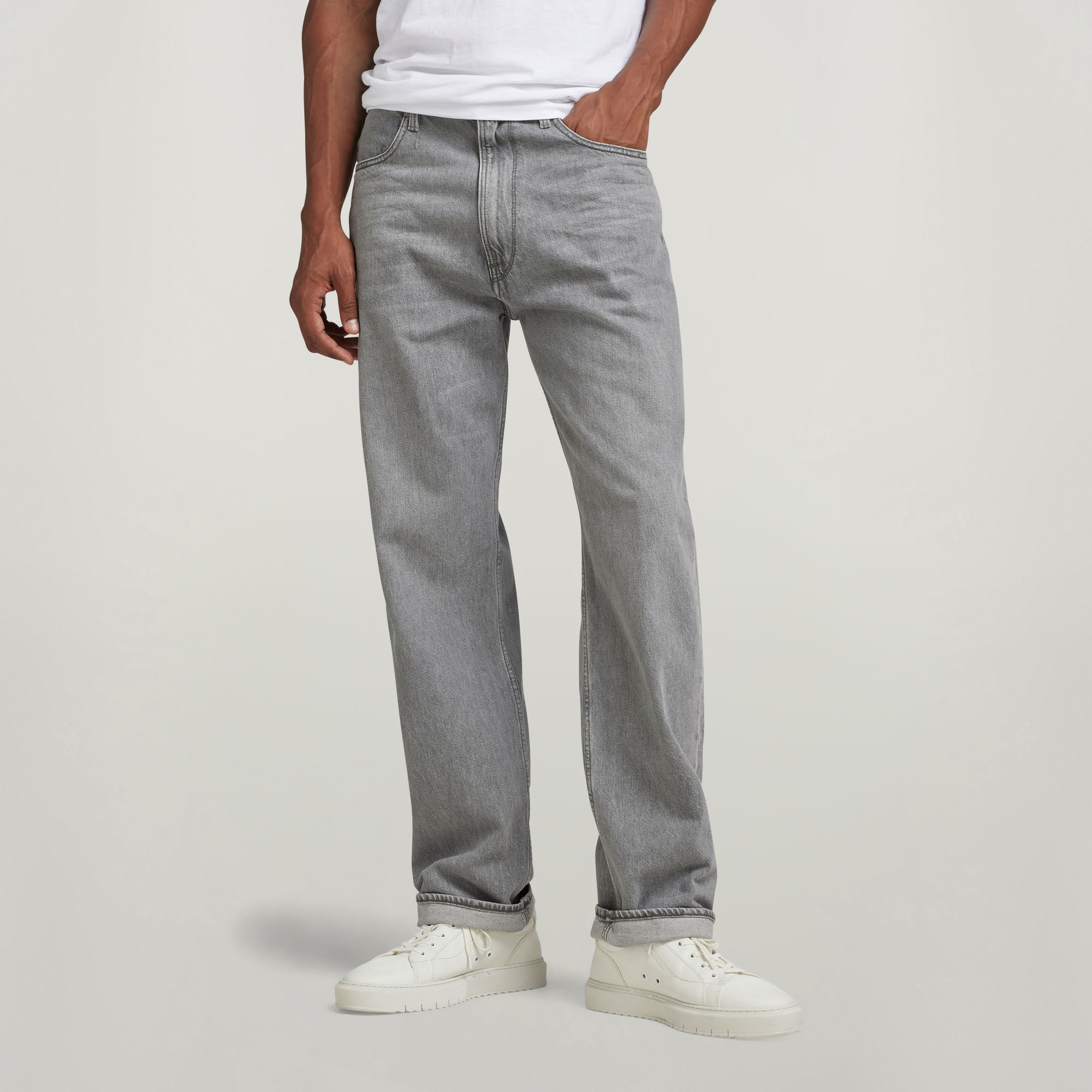 Type 49 Relaxed Straight Jeans Grau GStar RAW® DE