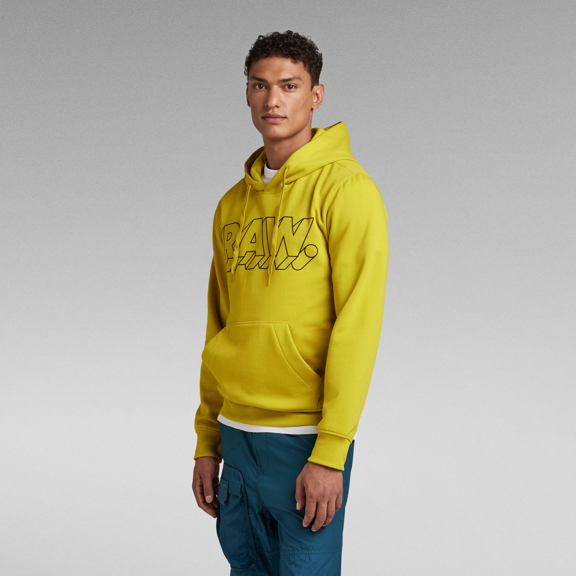 RAW 3D Hooded Sweater | Yellow | G-Star RAW®