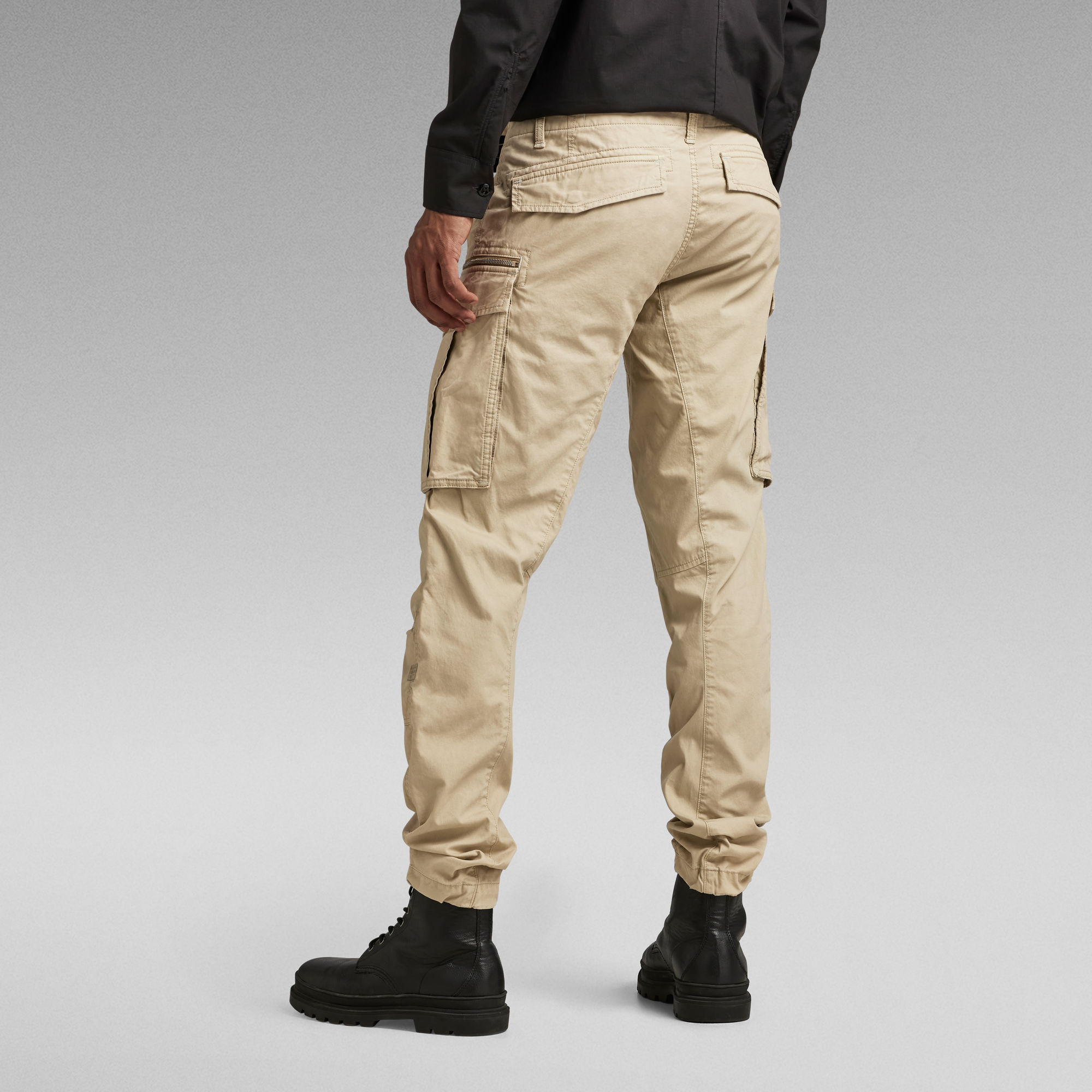 Rovic Zip 3D Regular Tapered Pants | Beige | G-Star RAW®
