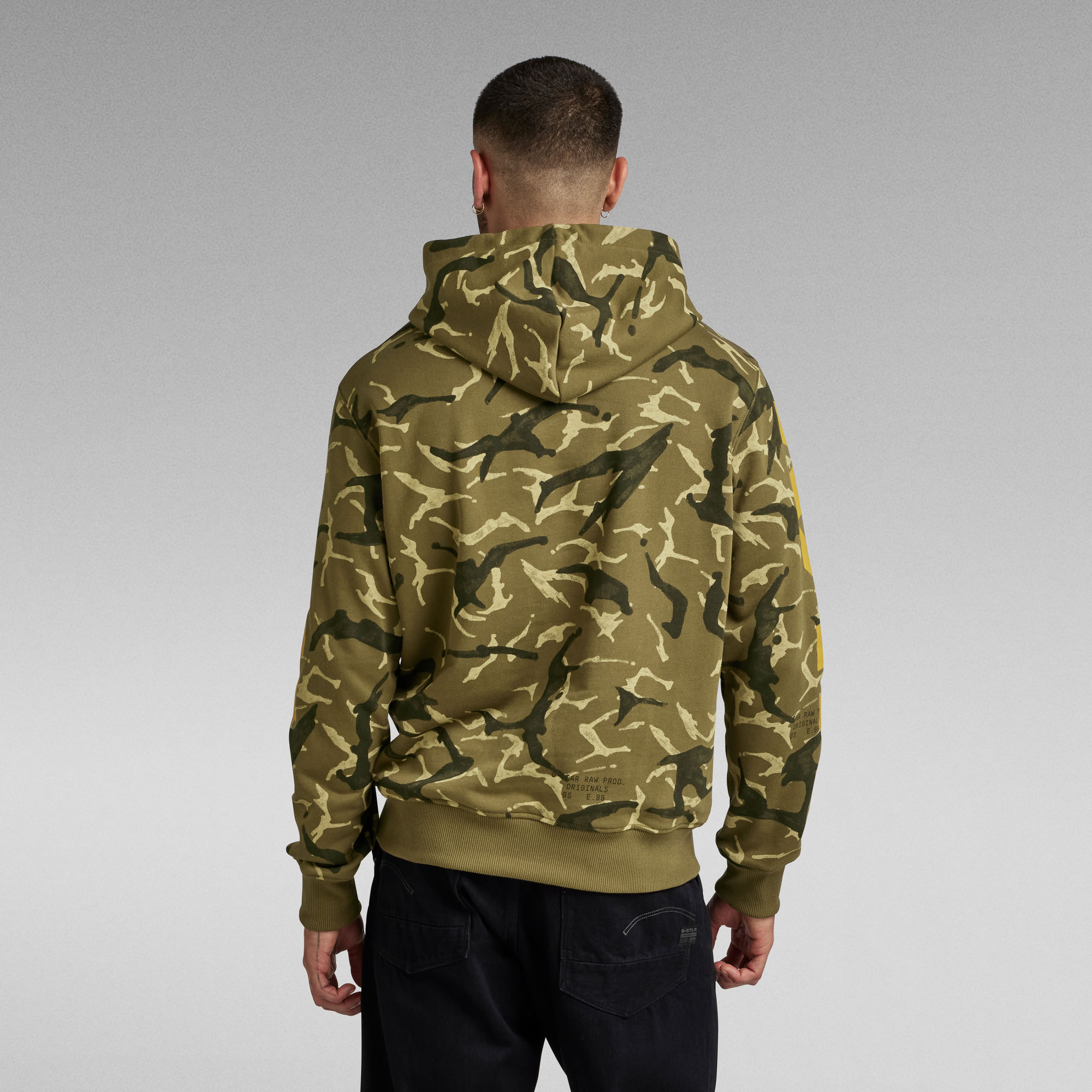 Camo Sleeve Graphic Hoodie | Multi color | G-Star RAW®