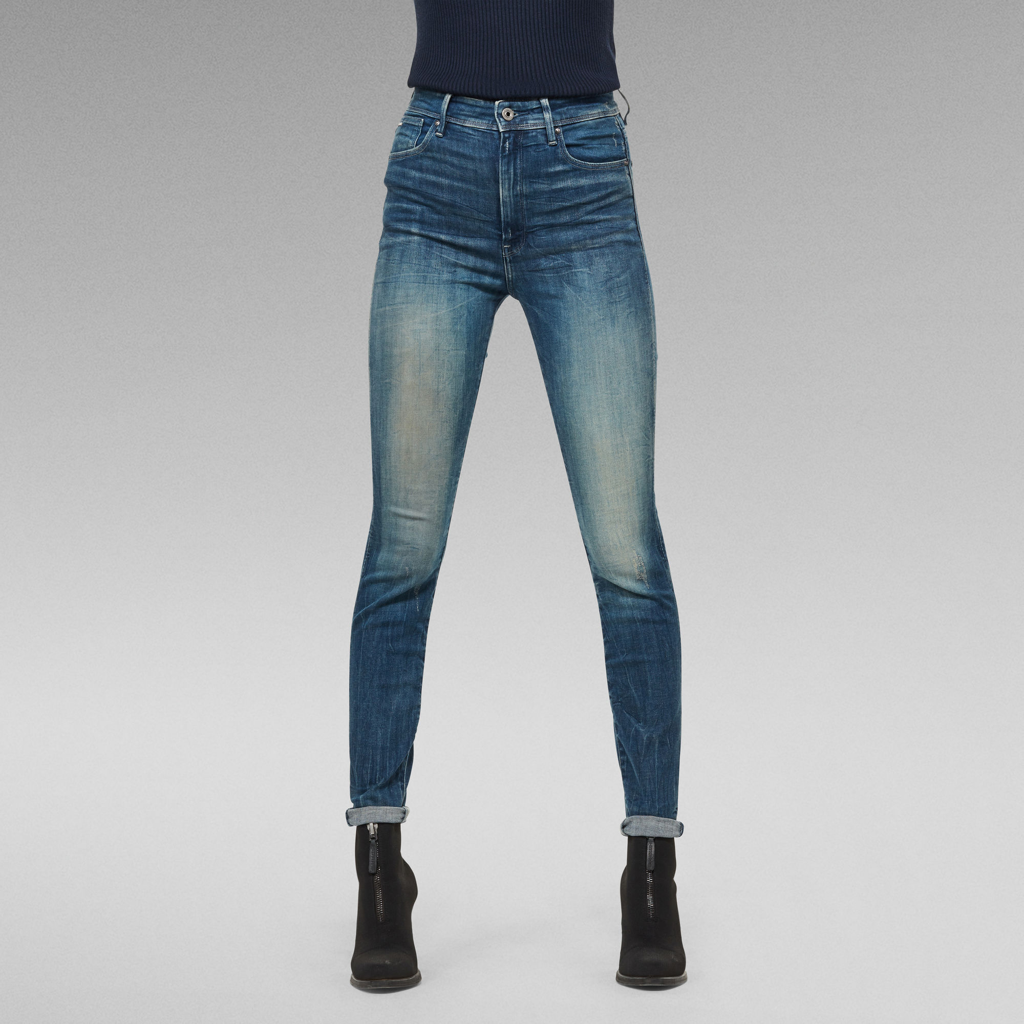 Kafey Ultra High Skinny Jeans | Medium blue | G-Star RAW®