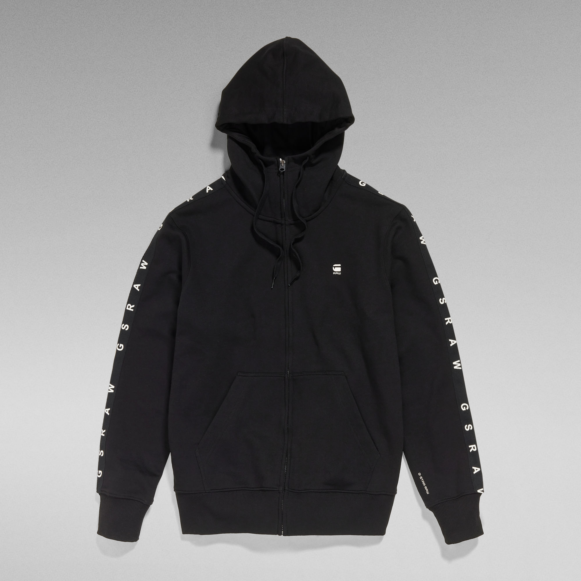 Tape Zip Hoodie Black GStar RAW®