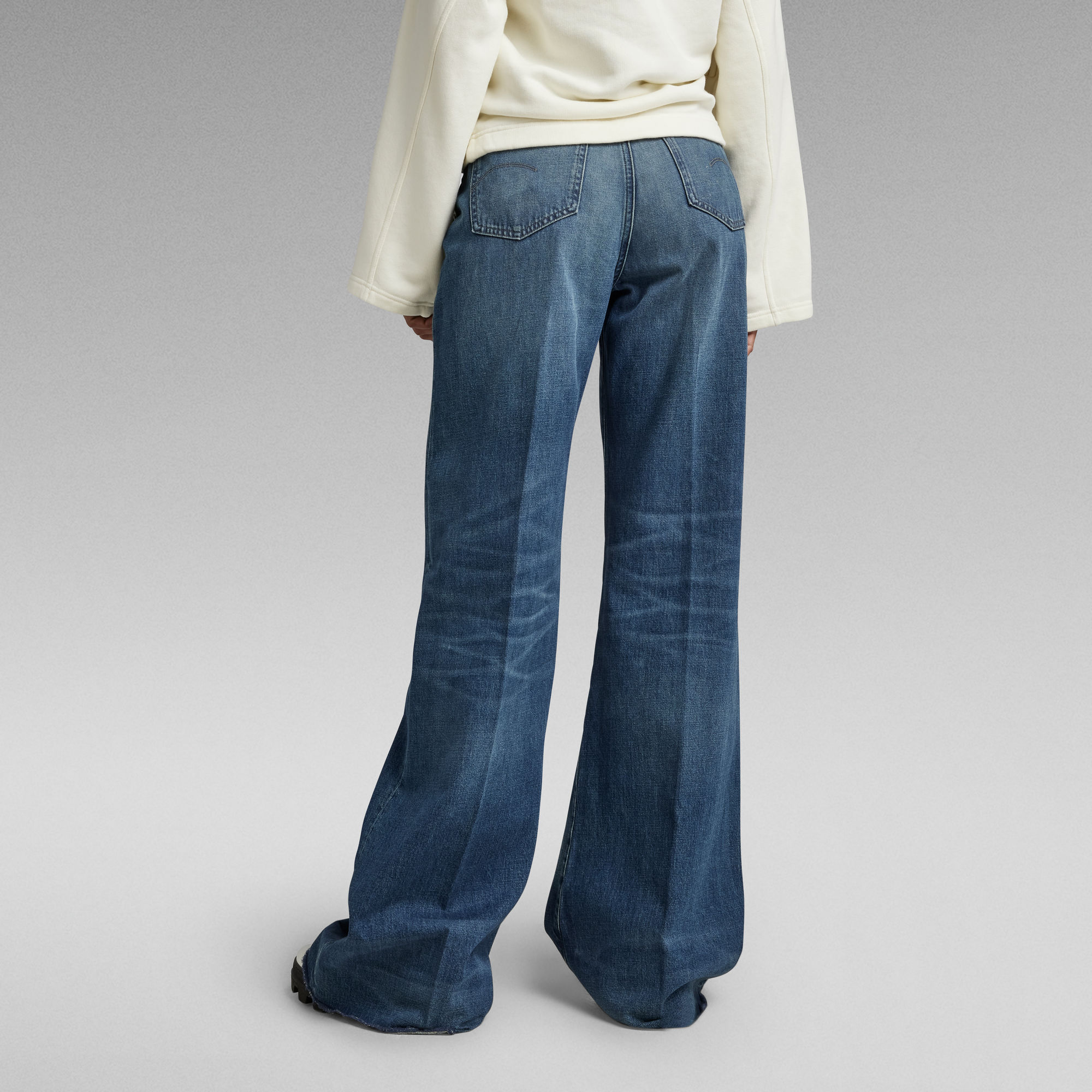 Premium Deck Ultra High Wide Leg Jeans Mittelblau GStar RAW® Premium Deck Ultra High Wide Leg Jeans Mittelblau GStar RAW®