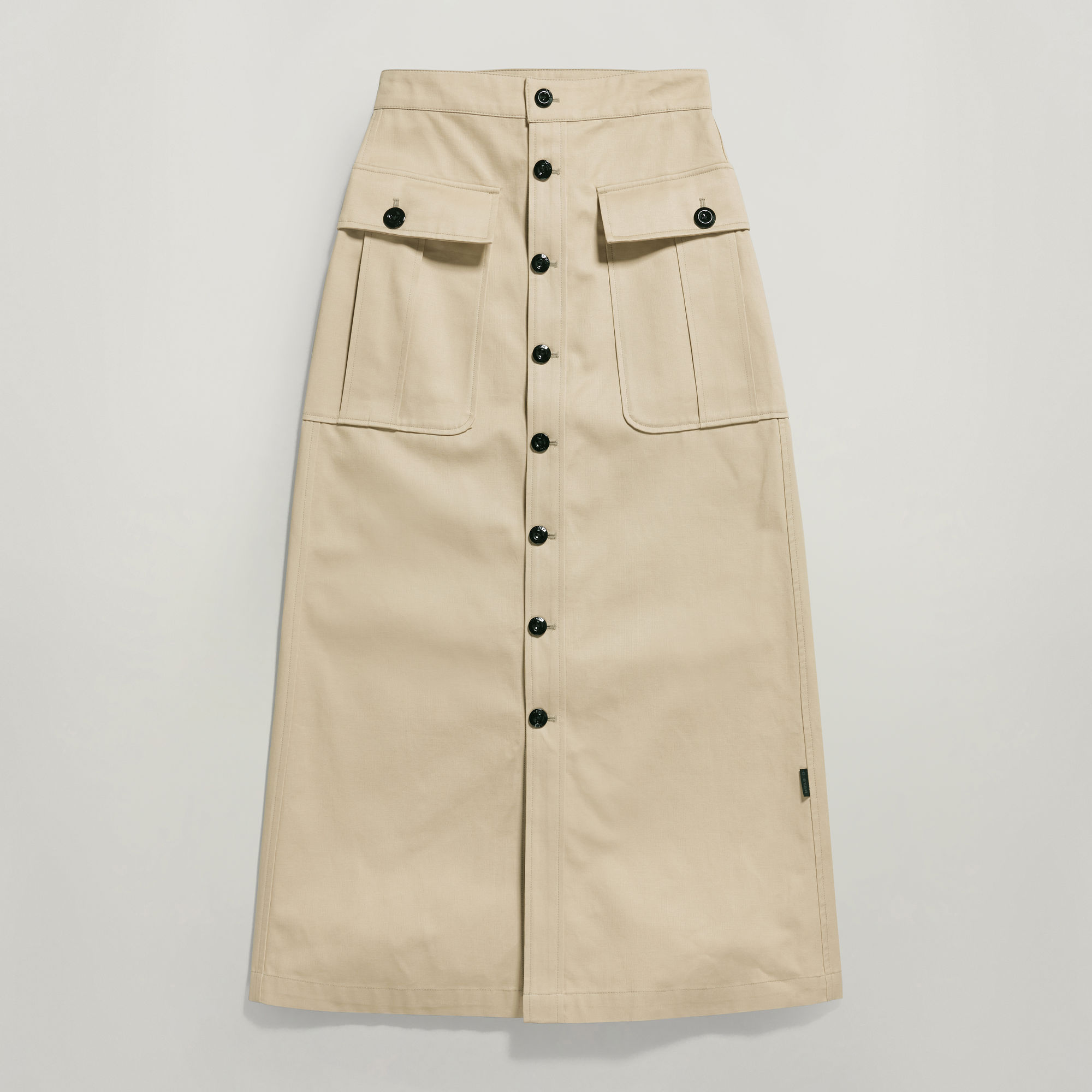Button Down Long Pocket Skirt Beige GStar RAW®
