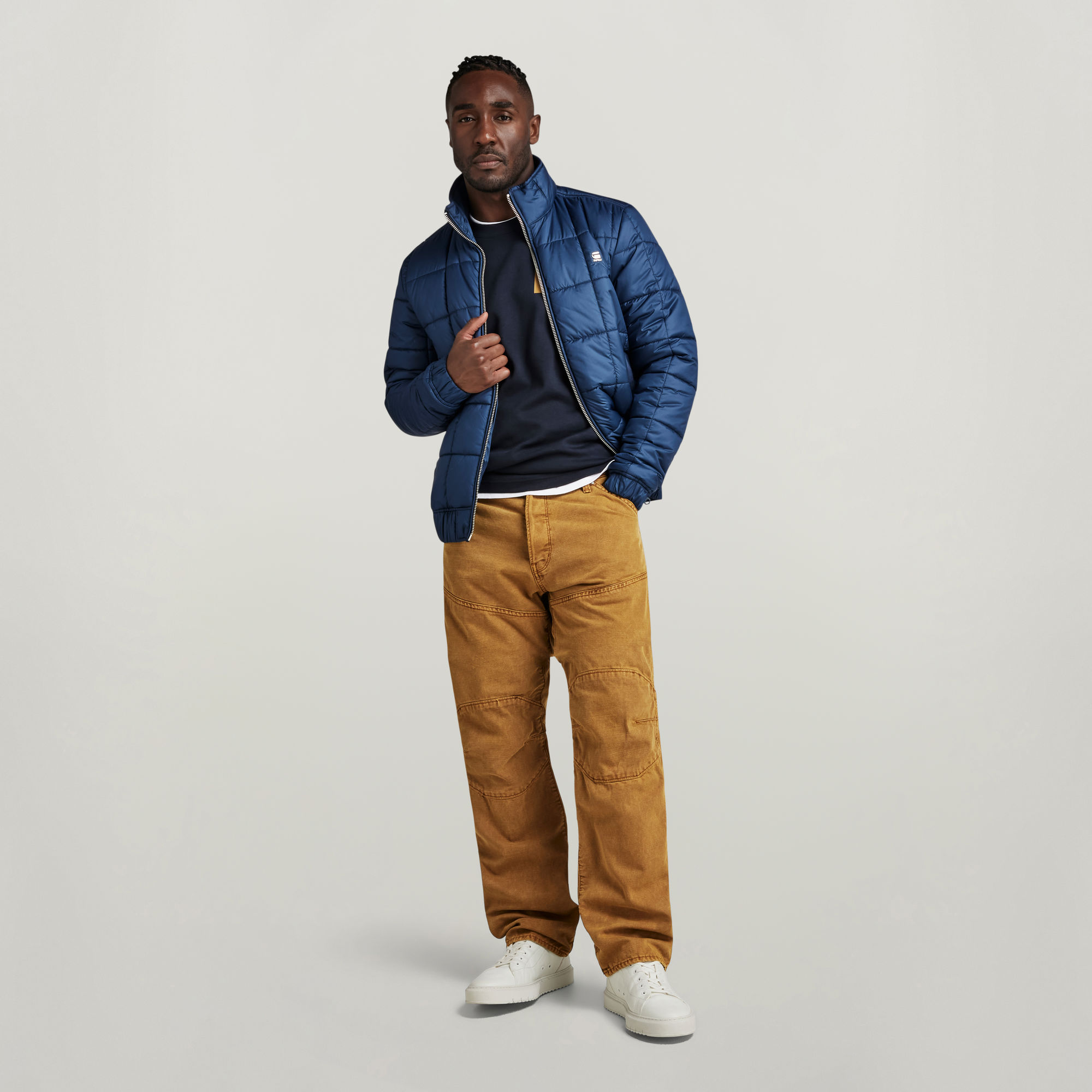 Meefic Quilted Jacket | Dark blue | G-Star RAW®