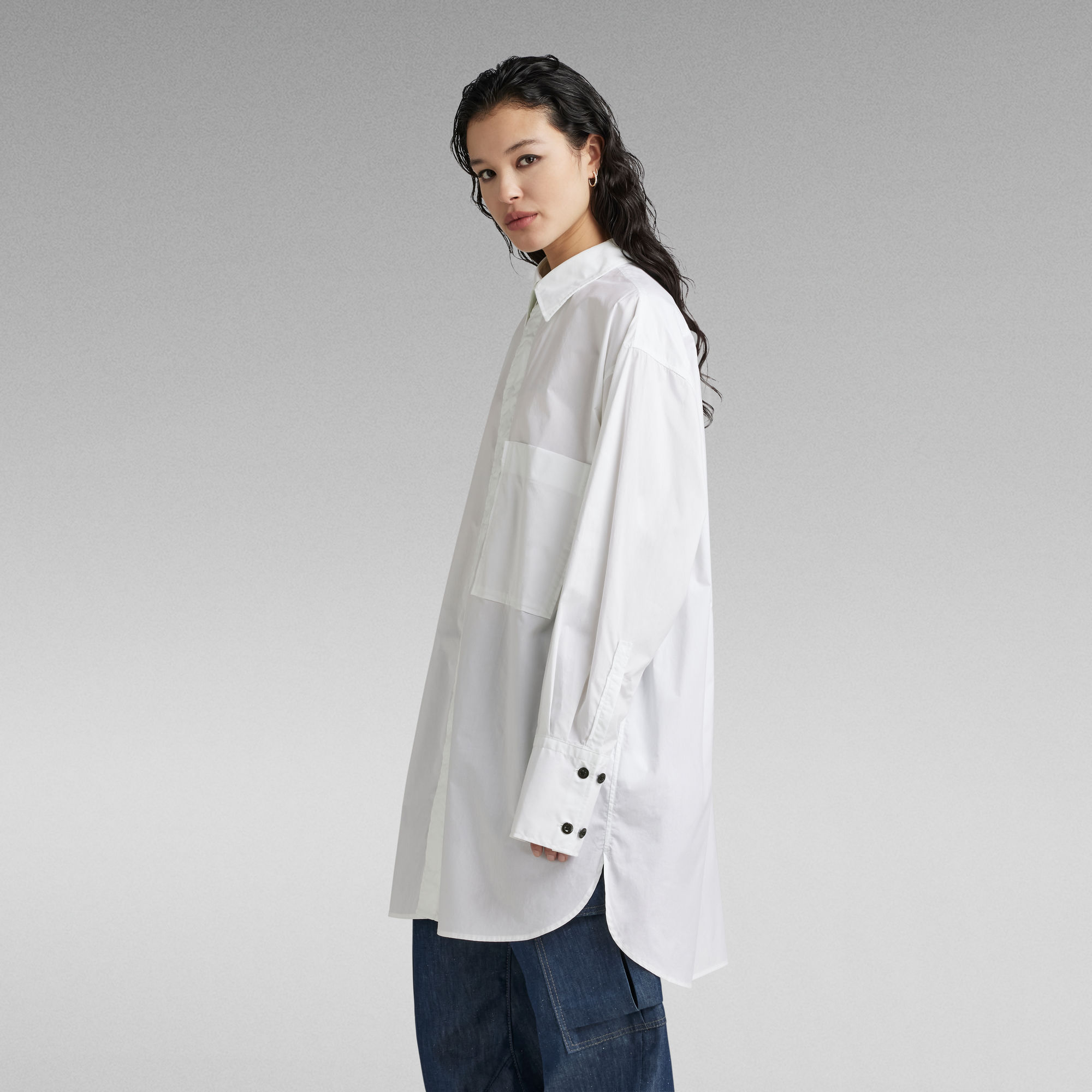 Oversized Boyfriend Shirt White GStar RAW®