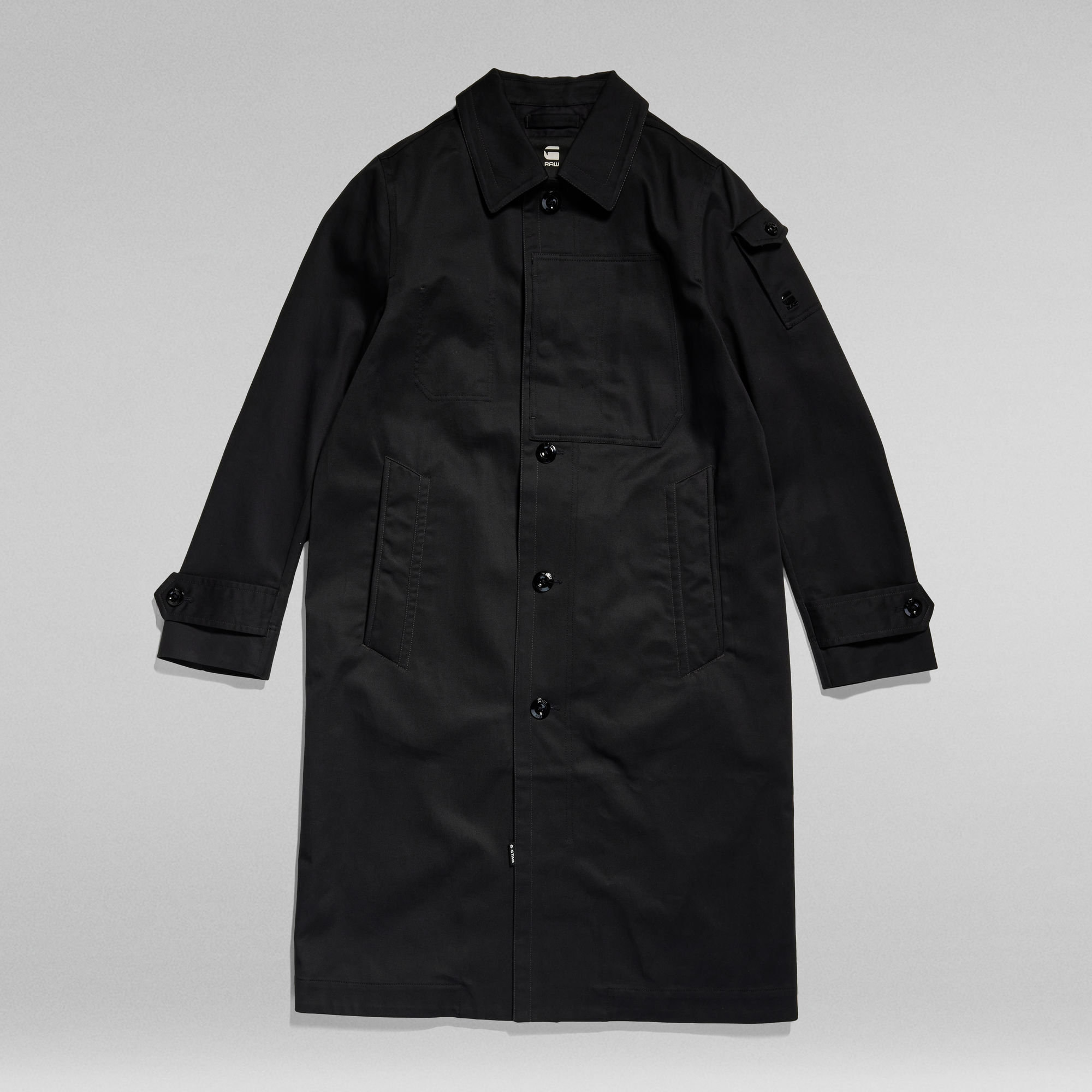 Unisex Straight Trench | Black | G-Star RAW®