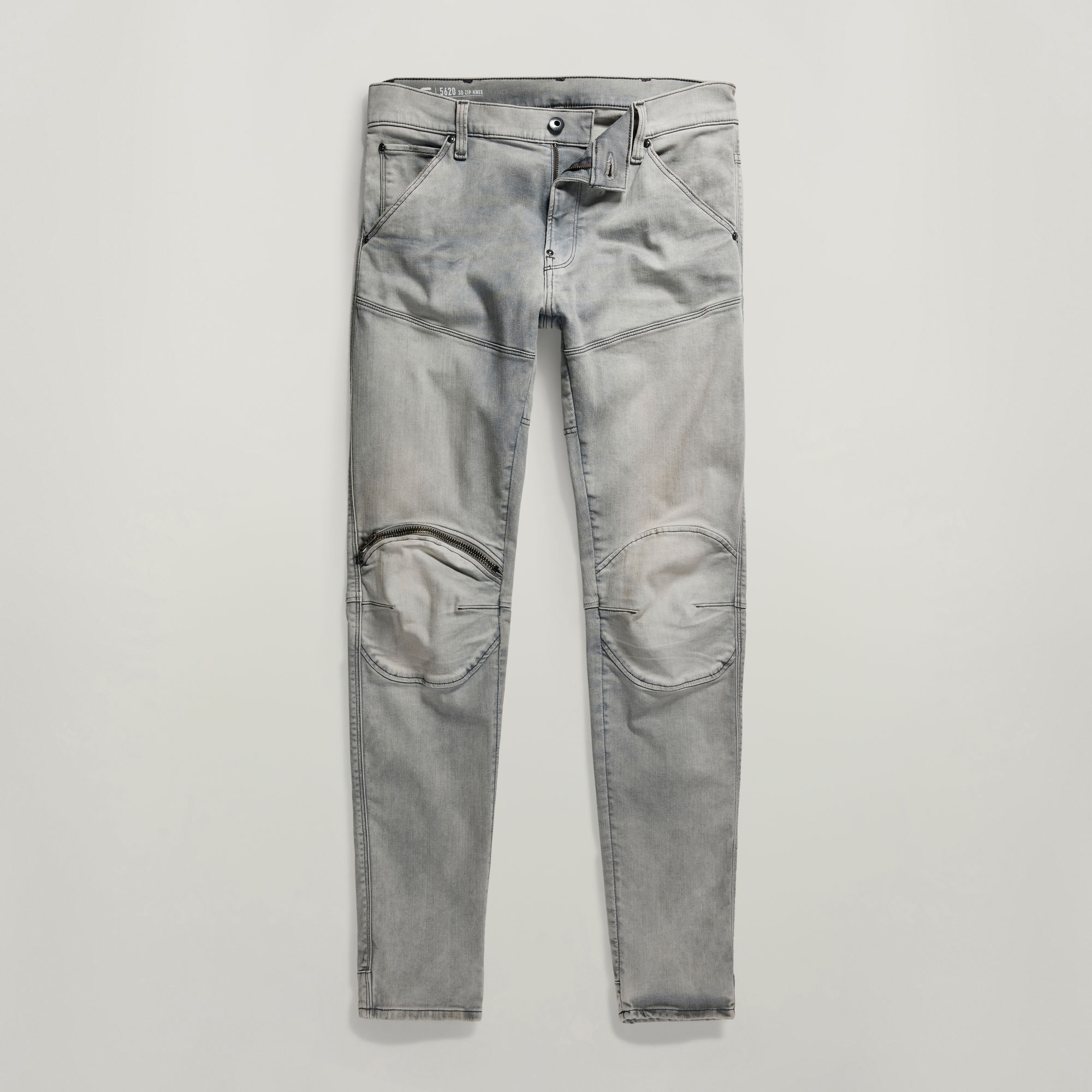 5620 3D Zip Knee Skinny Jeans Grey GStar RAW®