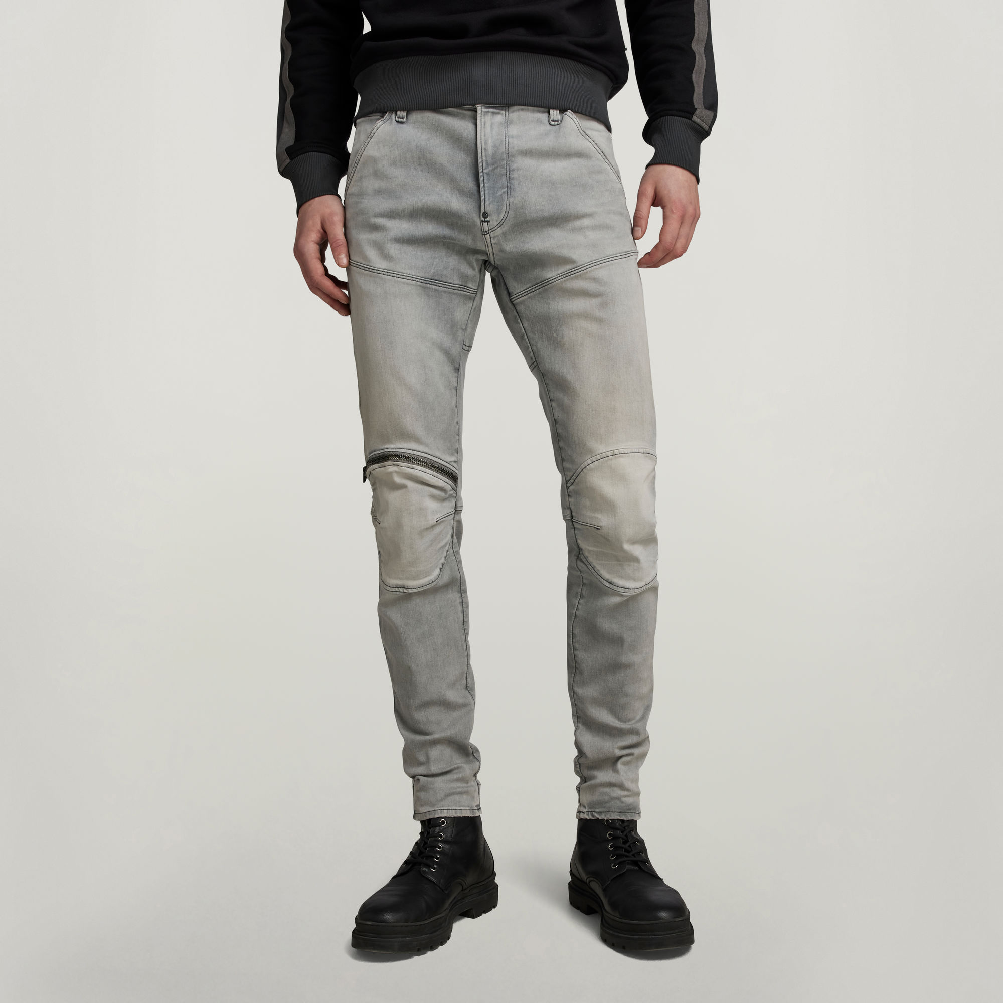 5620 3D Zip Knee Skinny Jeans Grey GStar RAW®