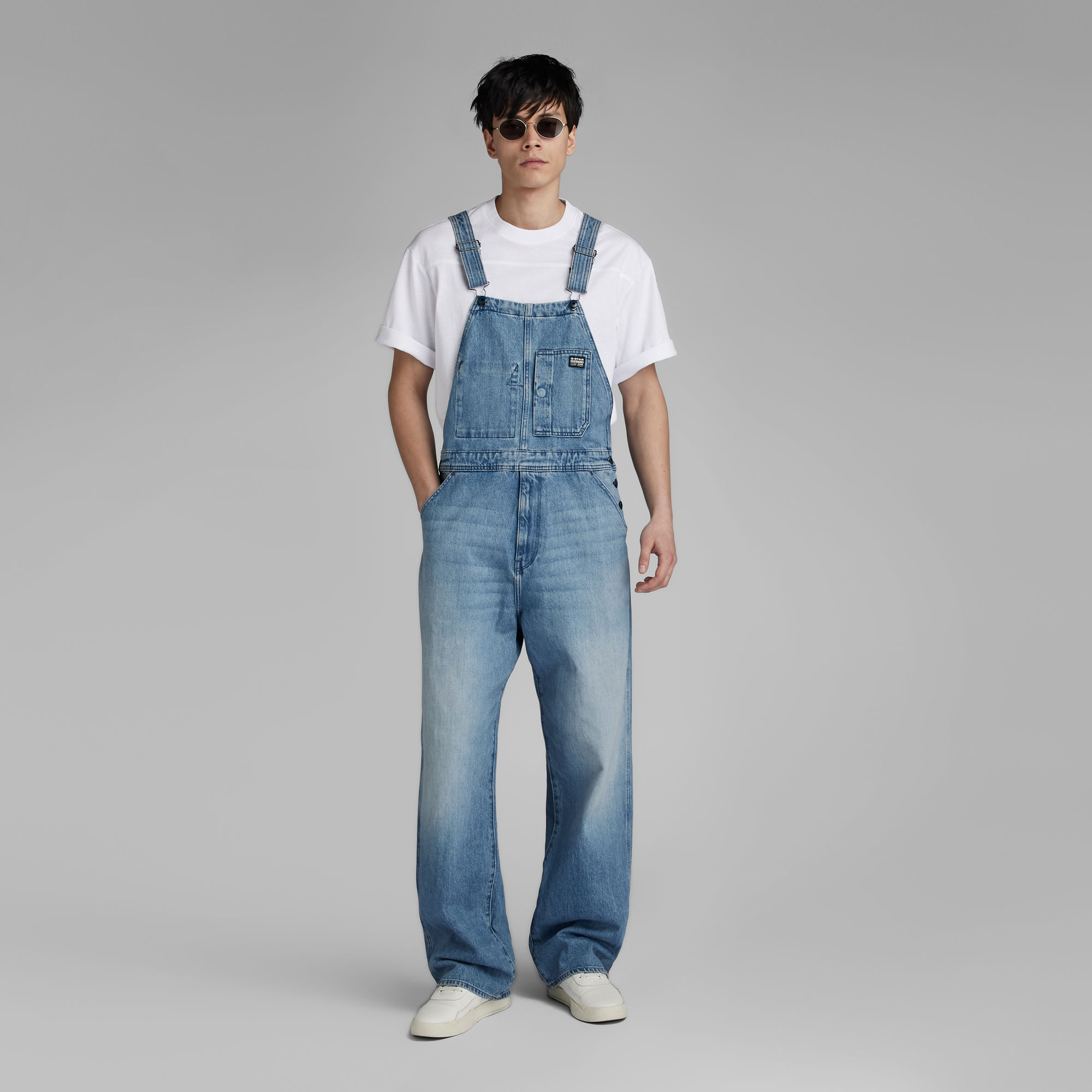 Unisex Bib Overall Light blue GStar RAW®