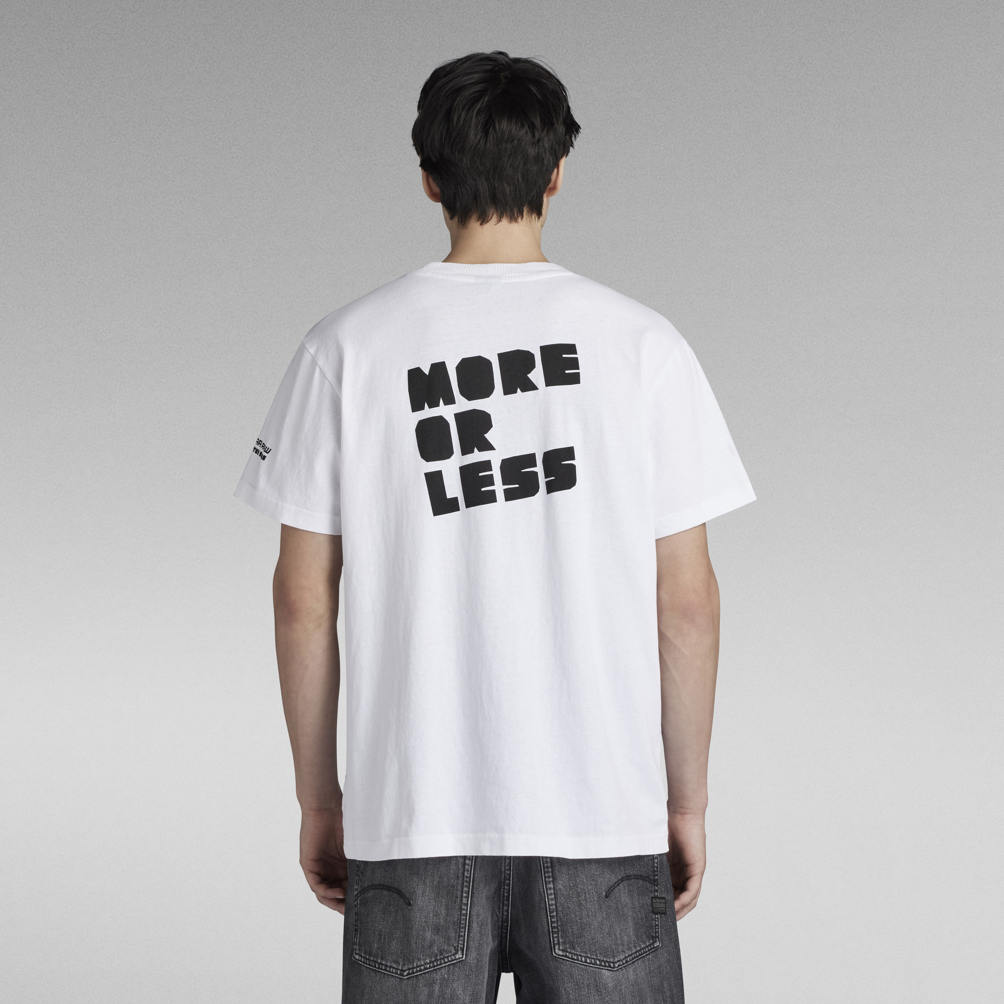 G-STAR Herren Burger Box Rain T-Shirt - Loose Fit Mit Umgeschlagenen Ärmeln