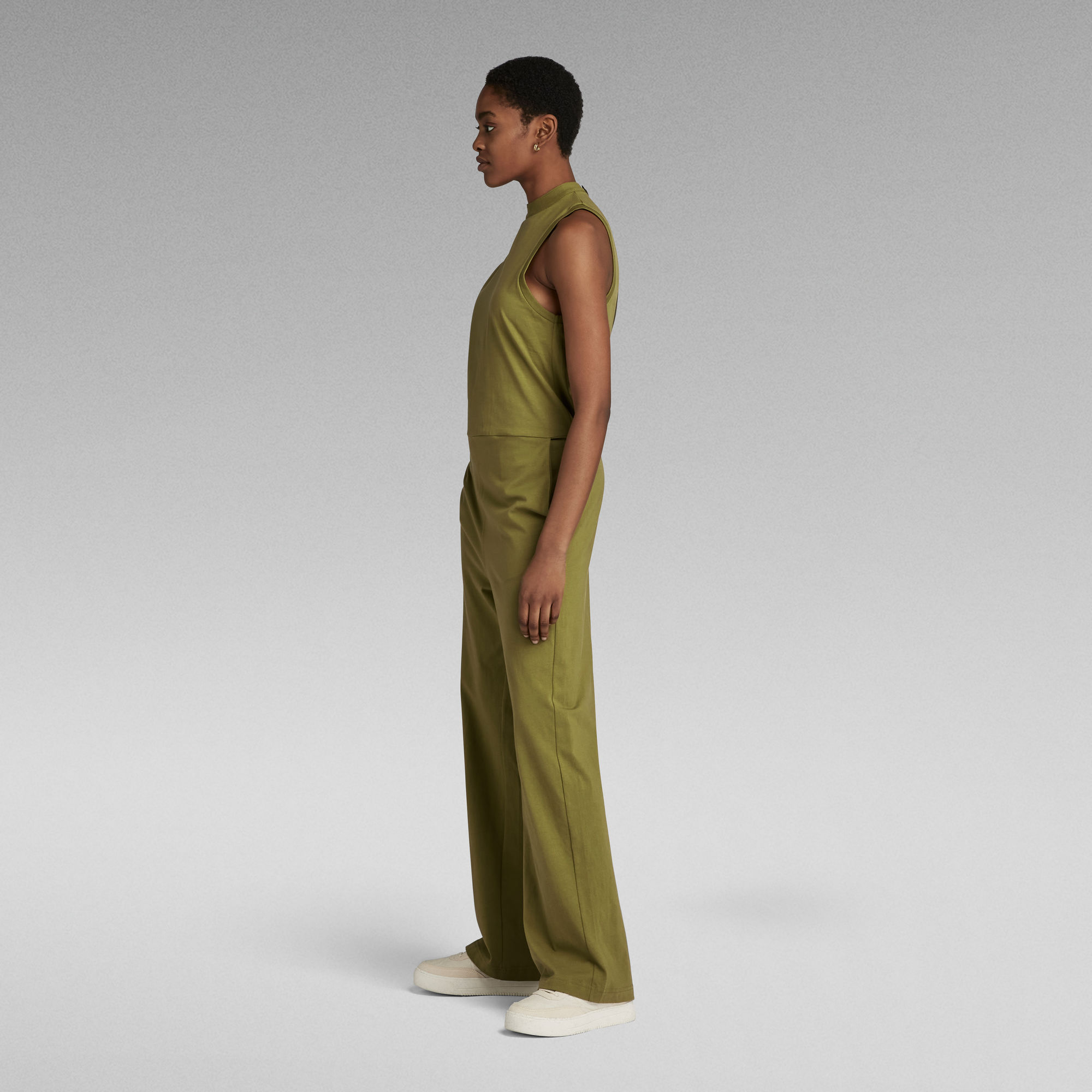 Open Back Jumpsuit | Green | G-Star RAW®
