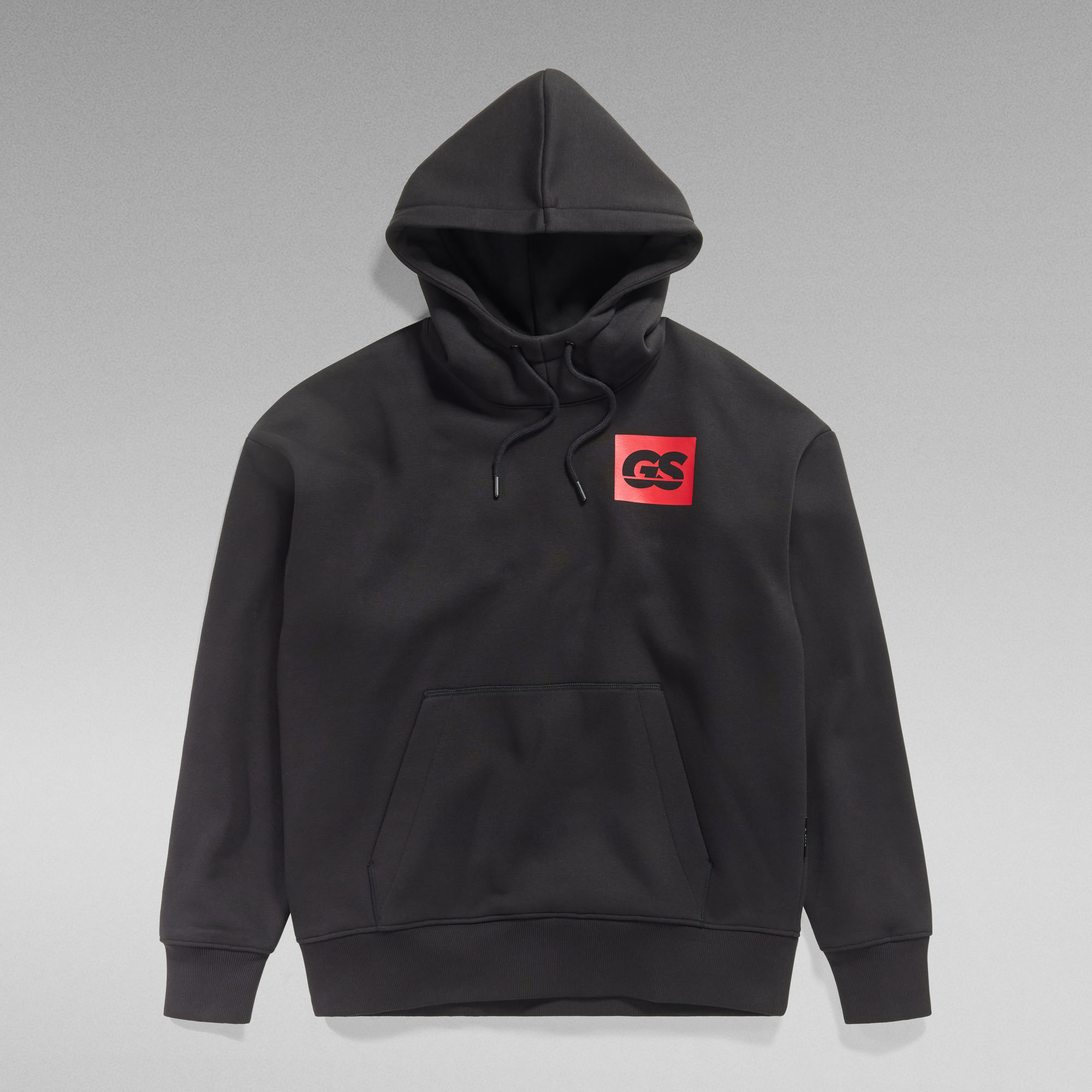 GS Raw Back Graphic Loose Hoodie | Black | G-Star RAW®