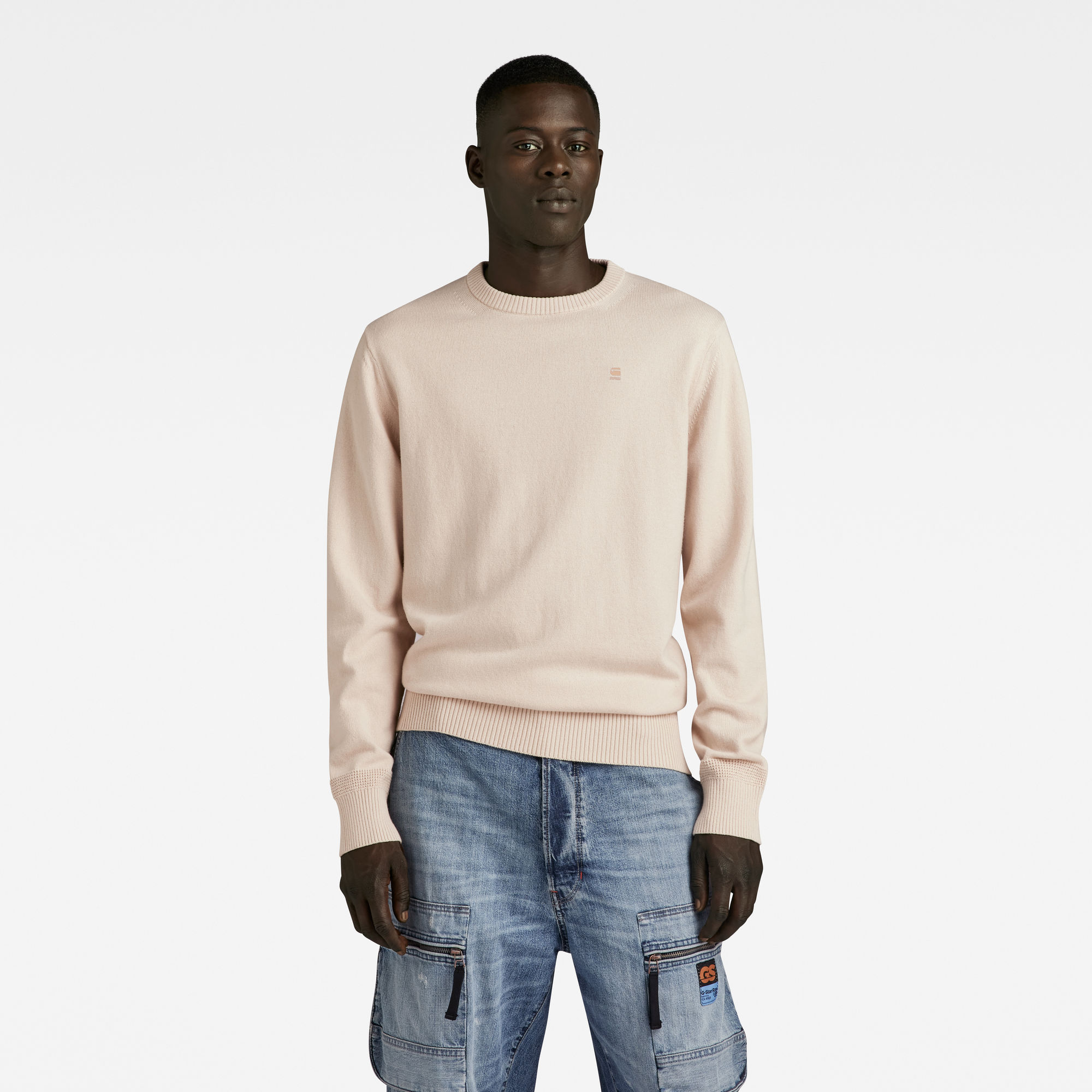 G Star RAW Premium Core Gebreide Trui Wit Heren Kledingwinkel