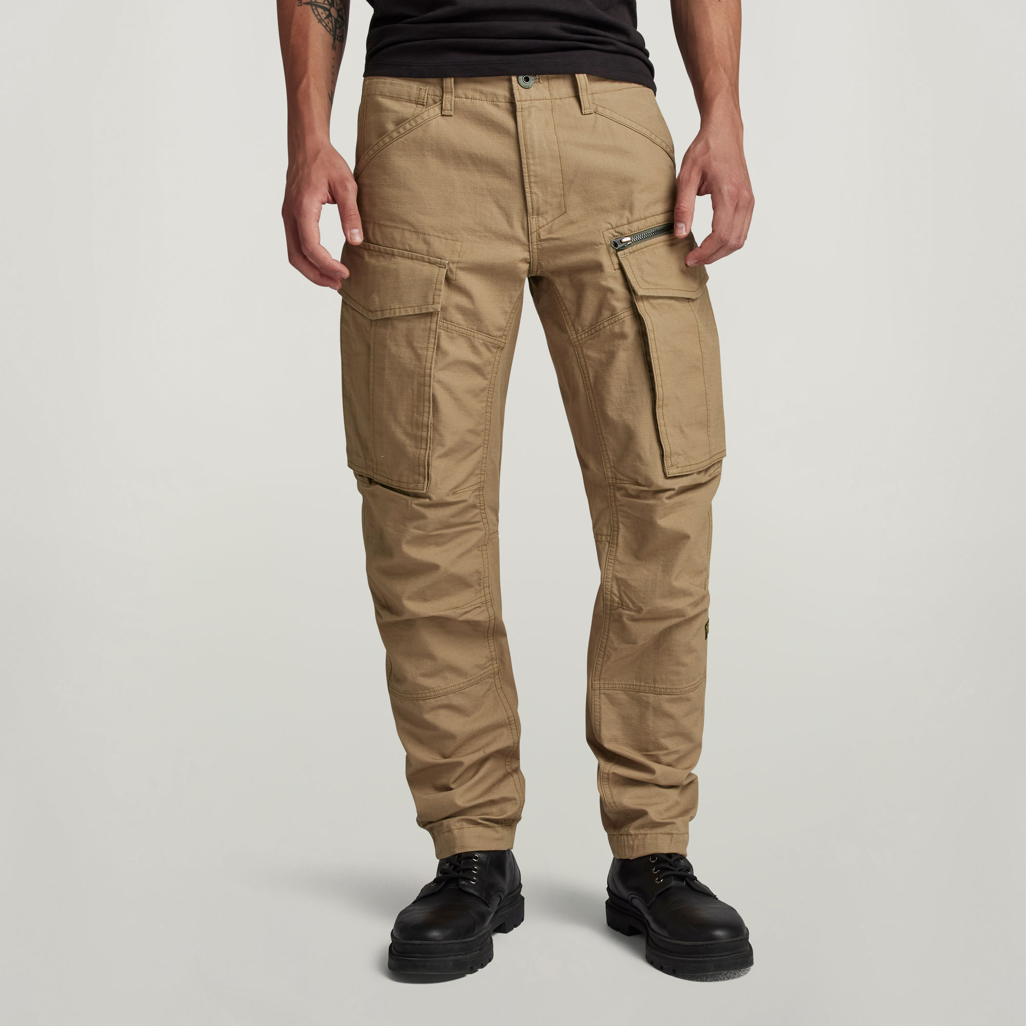 Rovic Zip 3D Regular Tapered Pants