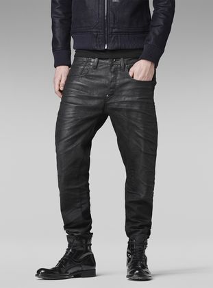 g star leather jeans
