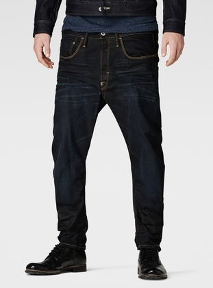 3D Loose Tapered Jeans | Indigo Aged 