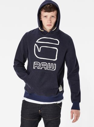 g star blue hoodie