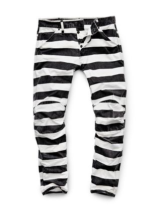 black and white striped pants mens