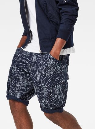 dark blue cargo shorts