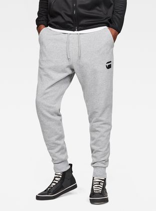 grey tapered sweatpants