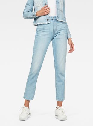 straight cut ankle jeans