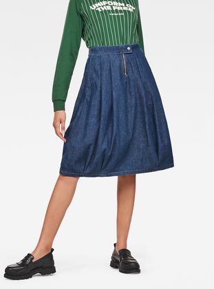g star raw denim skirt