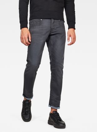 tapered grey jeans