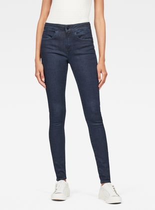 dark blue high waisted jeans